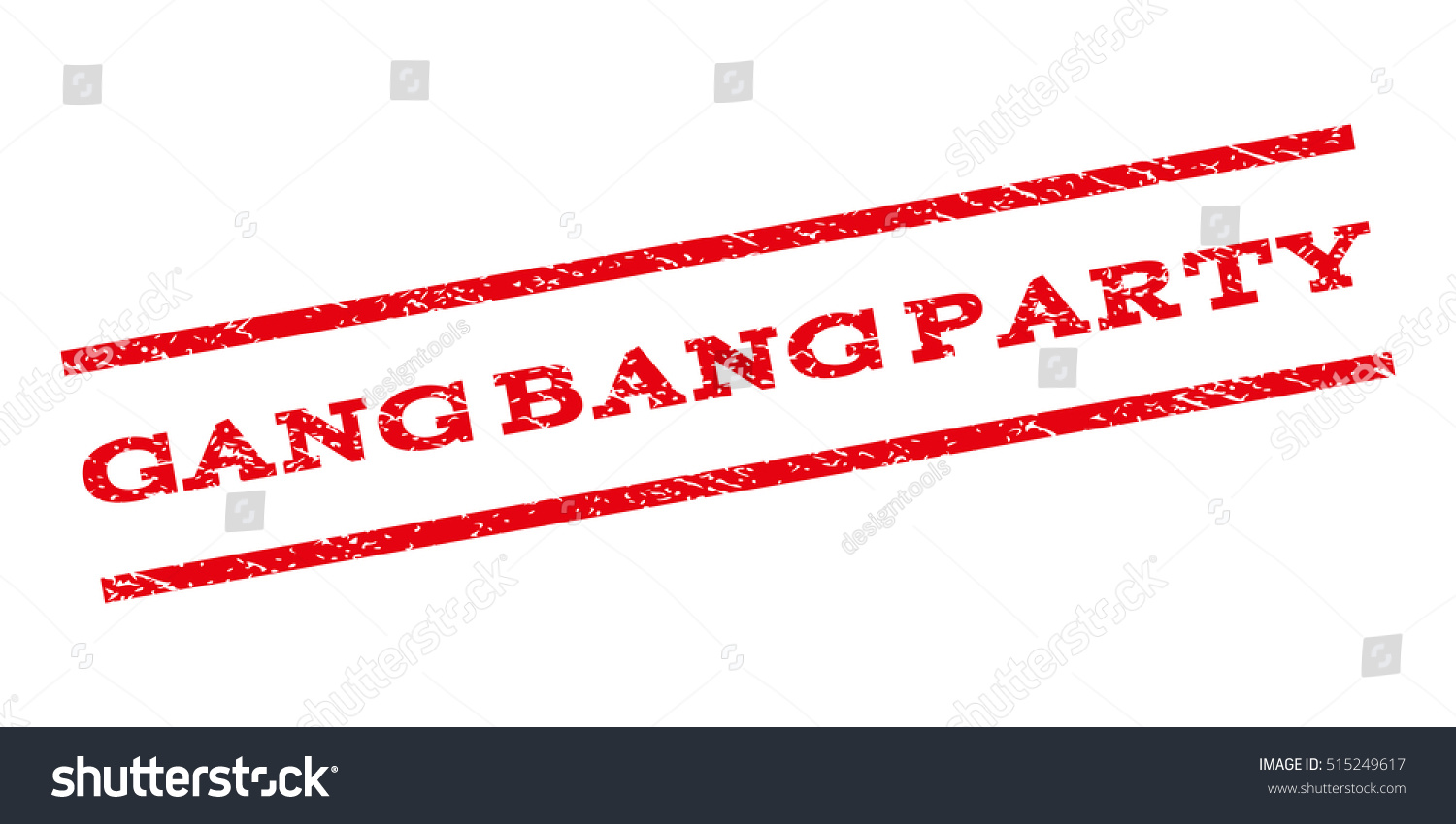 Gang Bang Party Watermark Stamp Text Tag Royalty Free Stock Vector 515249617