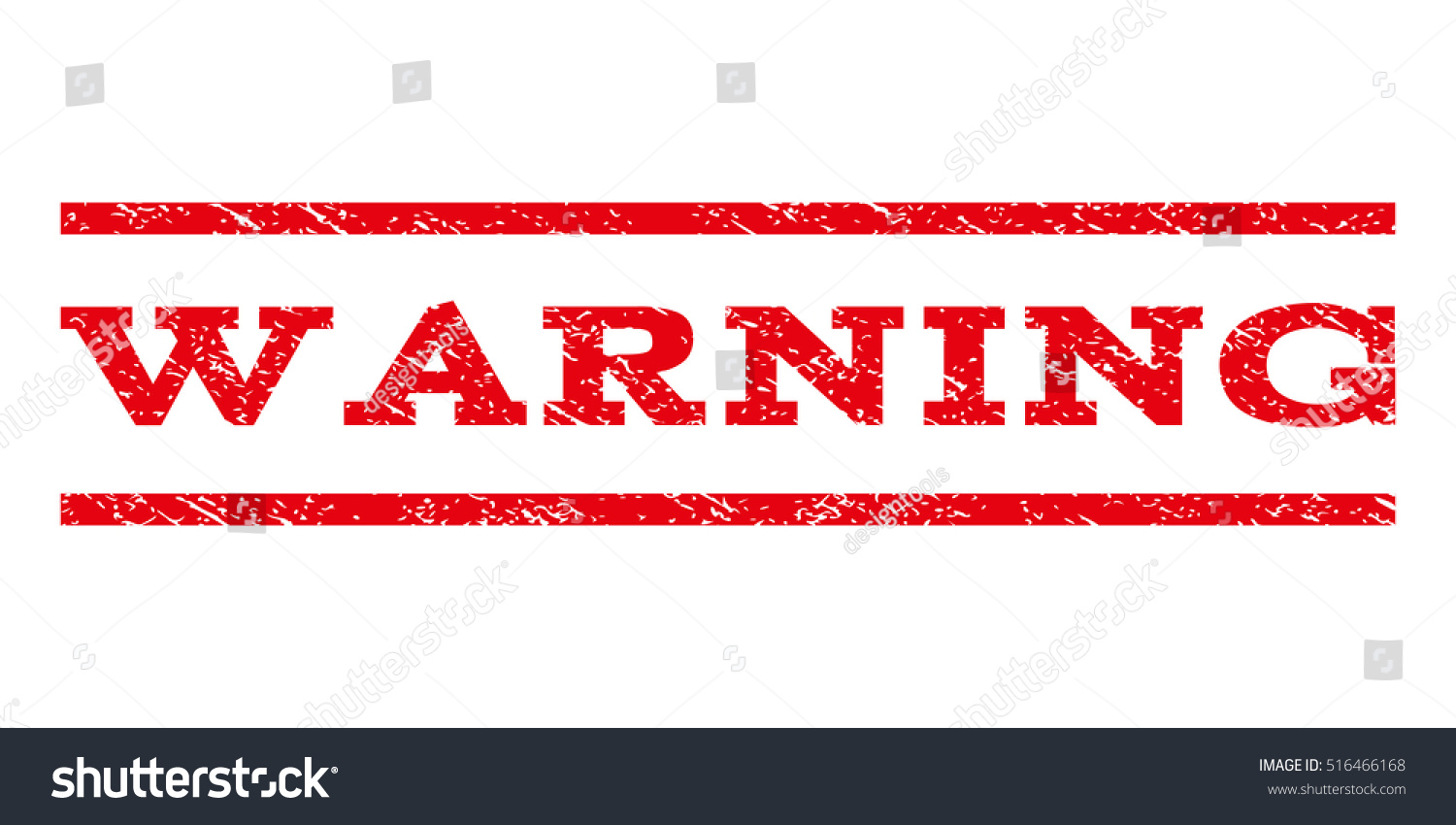 Warning Watermark Stamp Text Caption Between Royalty Free Stock Vector 516466168