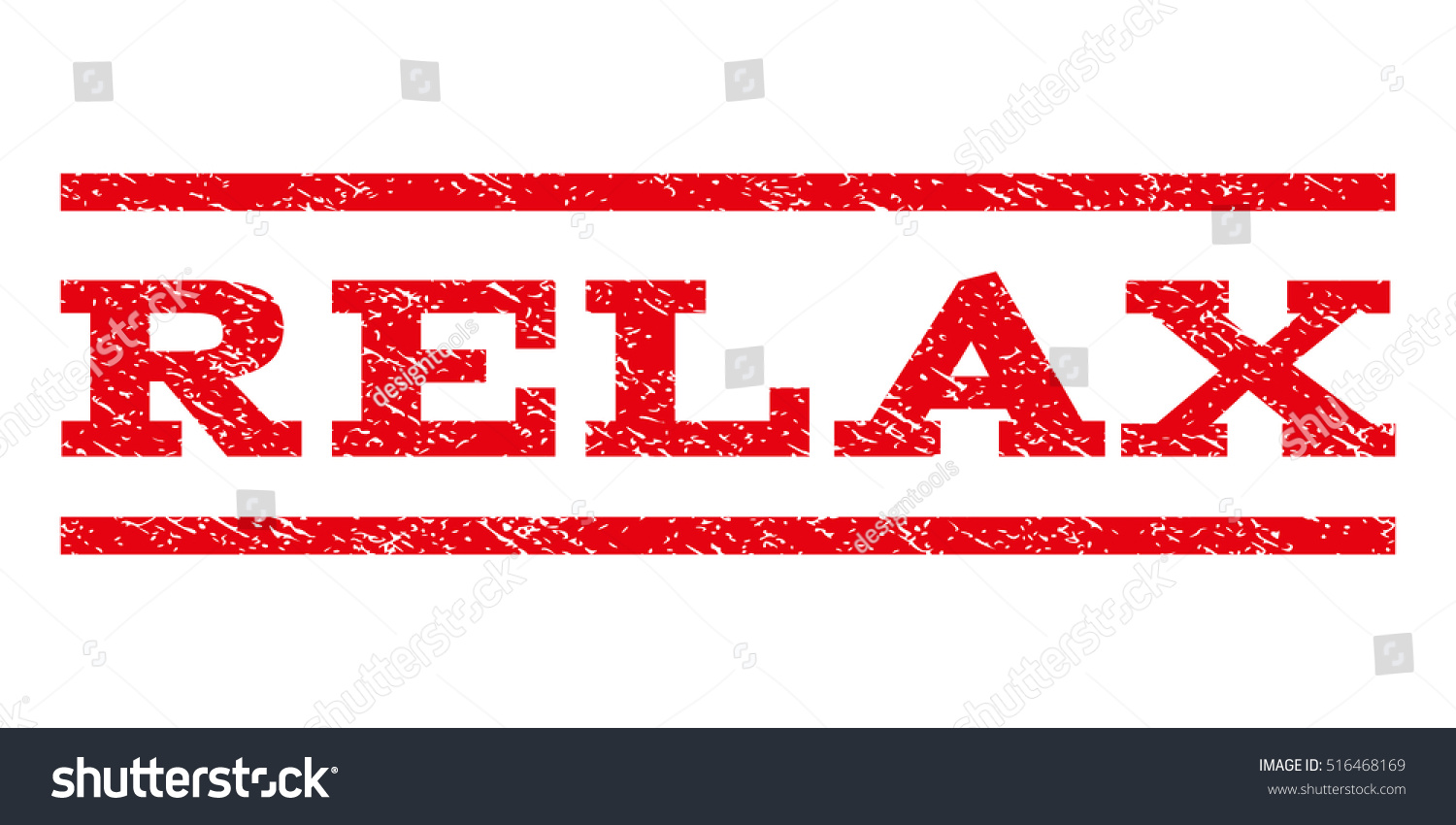 Relax Watermark Stamp Text Caption Between Royalty Free Stock Vector 516468169