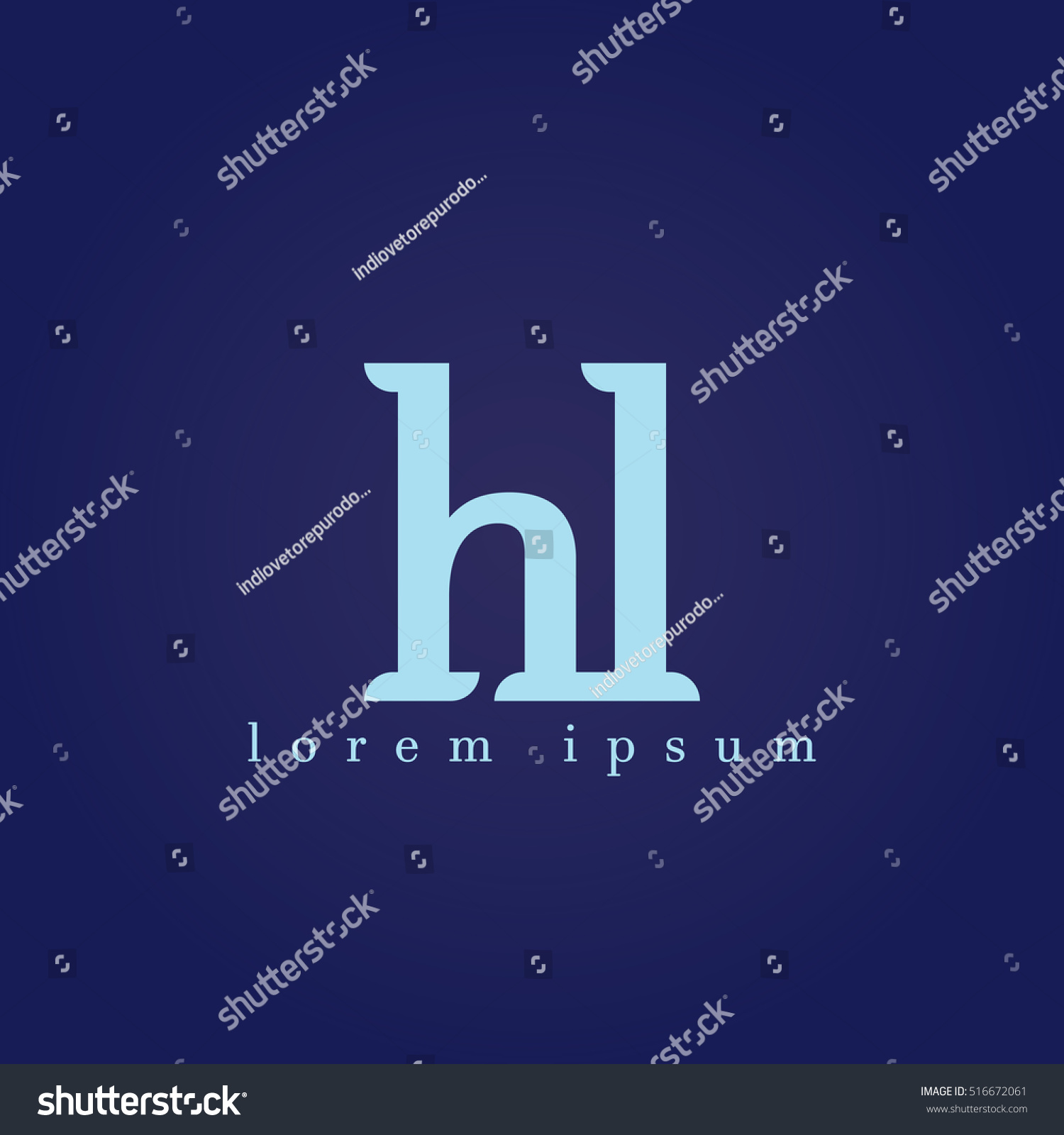 logo lowercase h which combined with a dark - Royalty Free Stock Photo ...