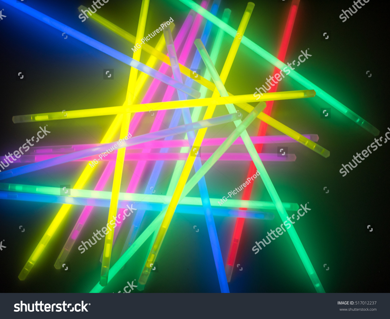 Colorful fluorescent light neon on black background
 #517012237