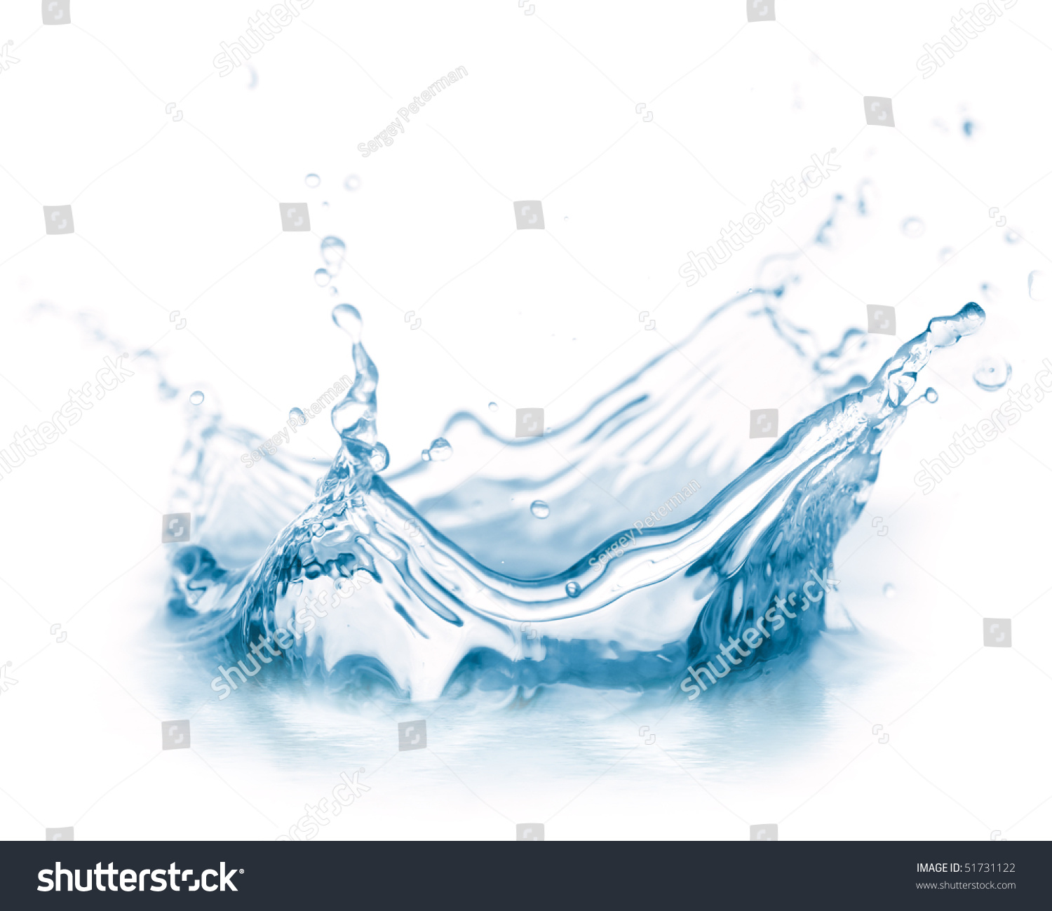 water splash isolated on white #51731122