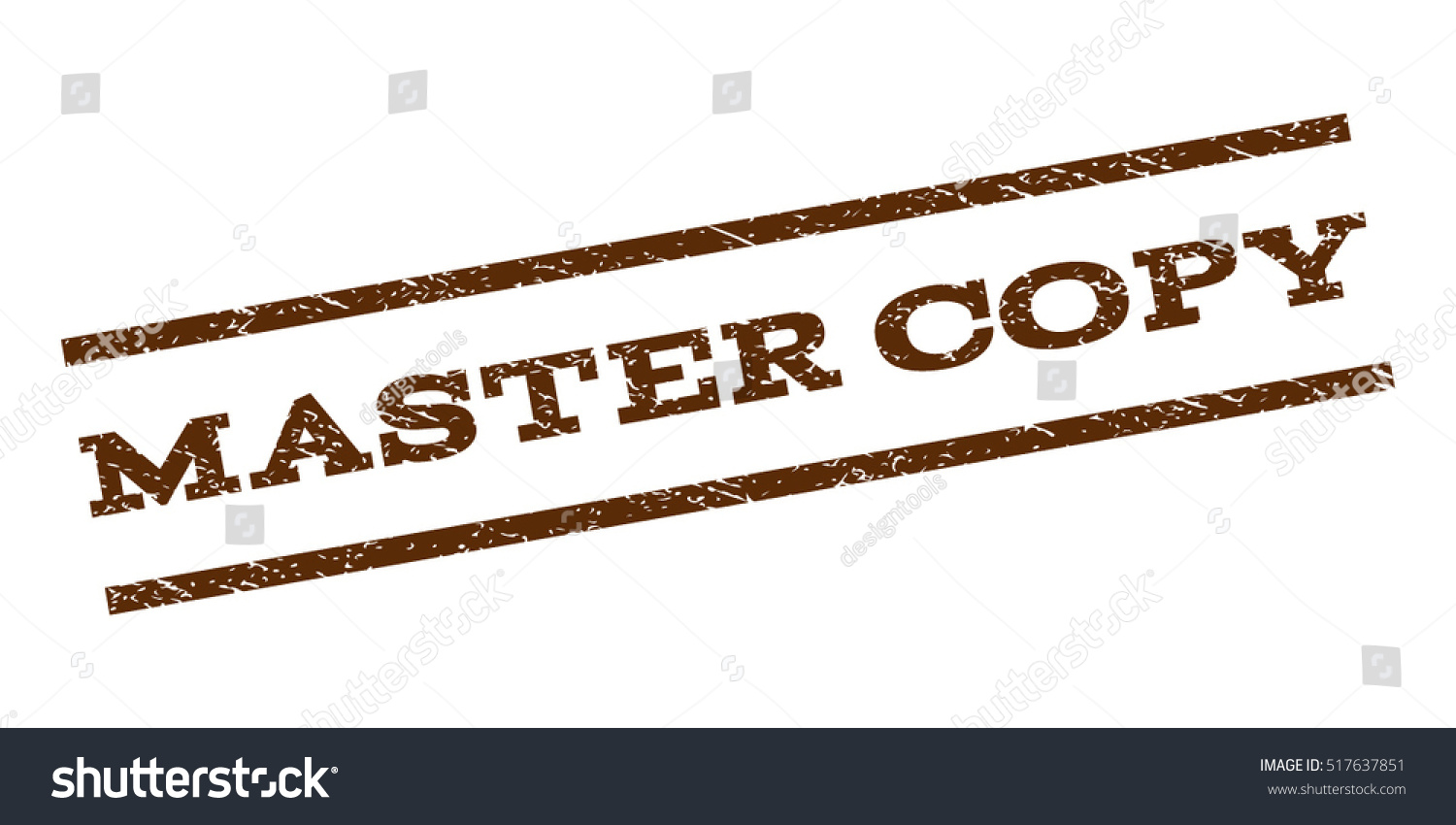 Master Copy watermark stamp. Text tag between - Royalty Free Stock ...