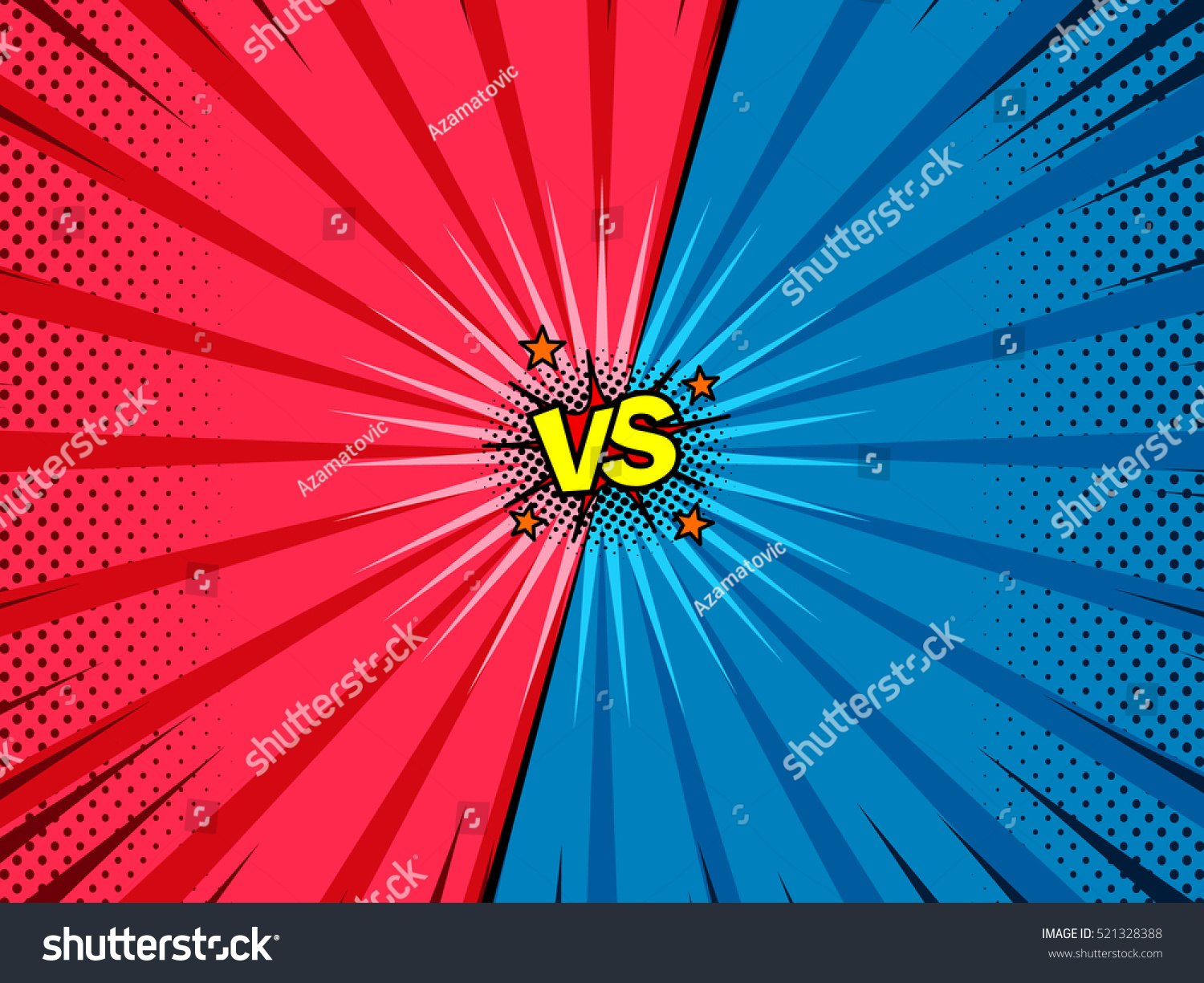 Comic Book Versus Template Background Classic Royalty Free Stock