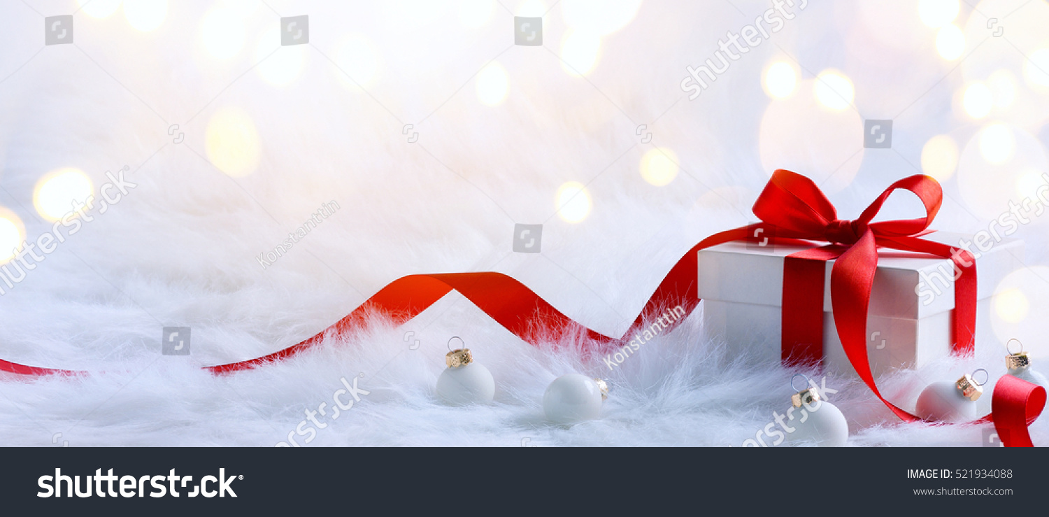 Christmas holidays composition on light background with copy space for your text #521934088