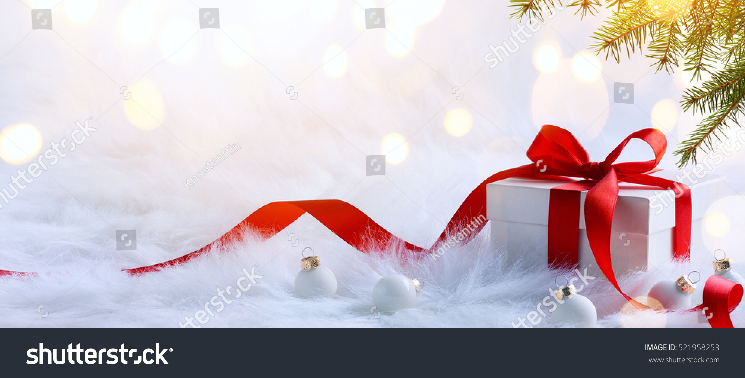 Christmas holidays composition on light background with copy space for your text #521958253