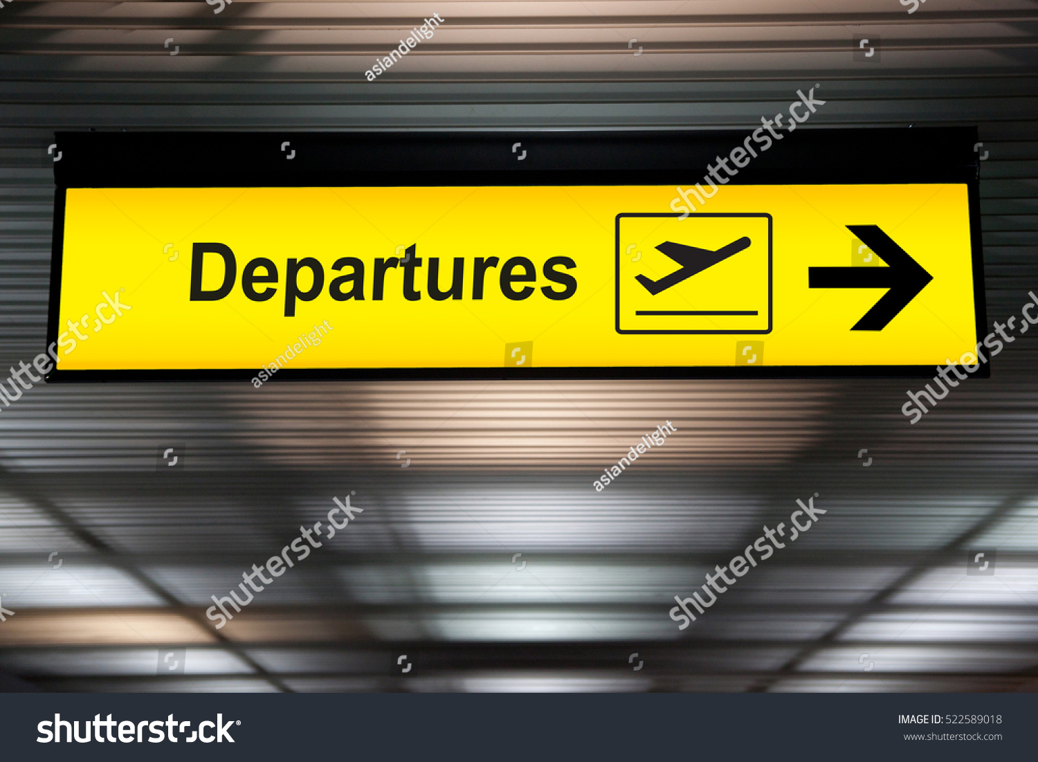 Airport sign departure and arrival board #522589018
