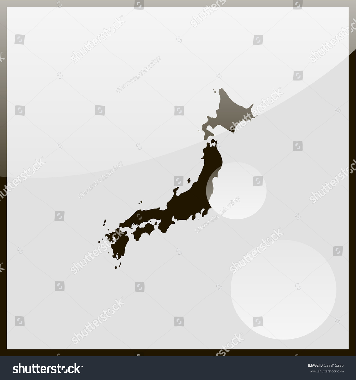 Japan Map. - Royalty Free Stock Vector 523815226 - Avopix.com