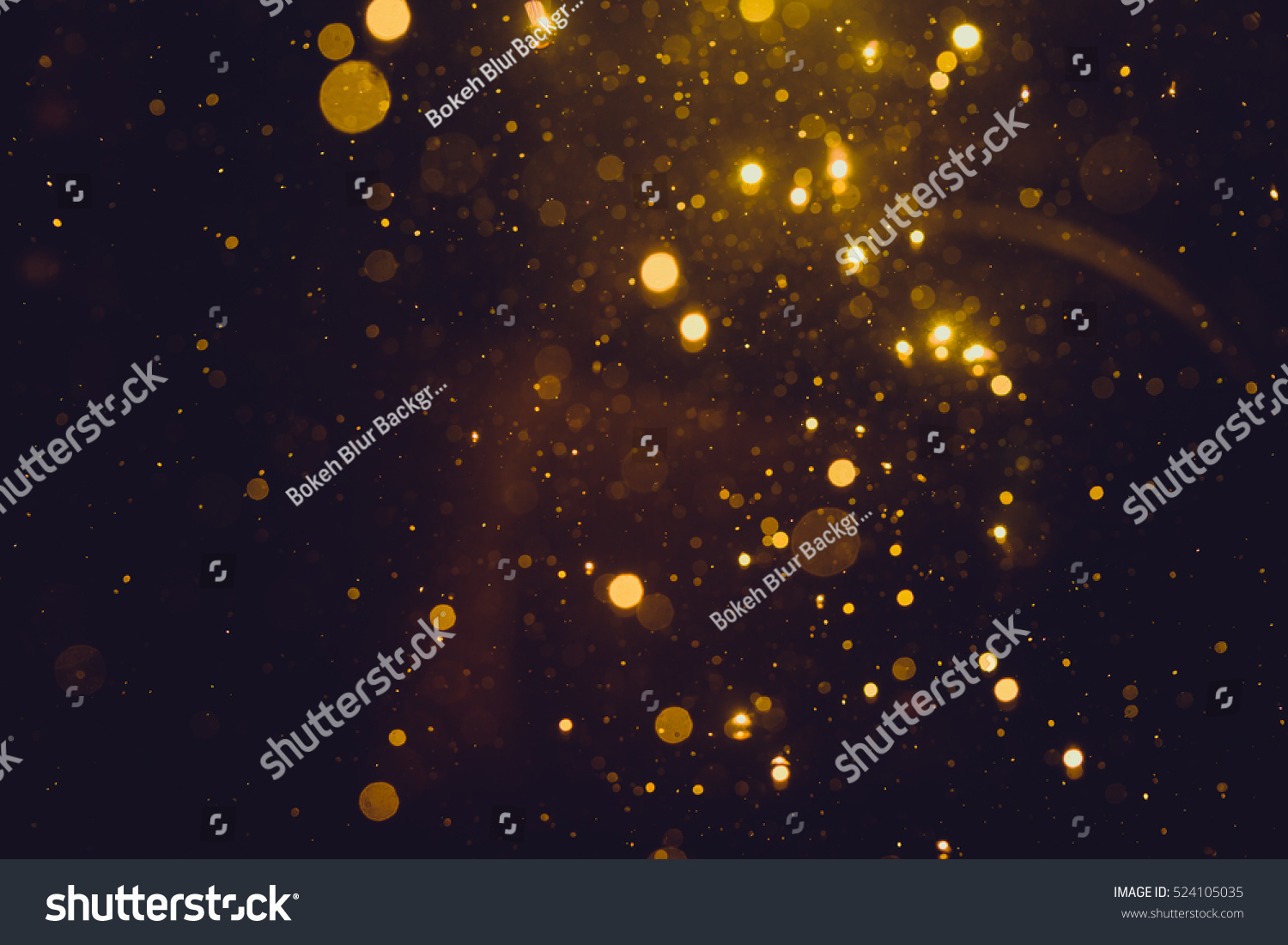 Gold abstract bokeh background #524105035