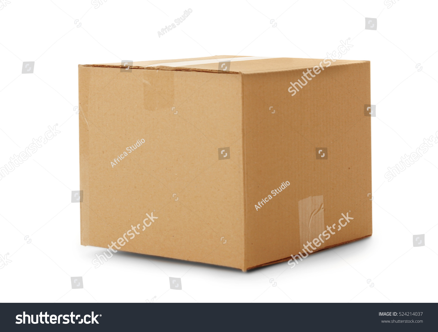 Cardboard box isolated on white #524214037