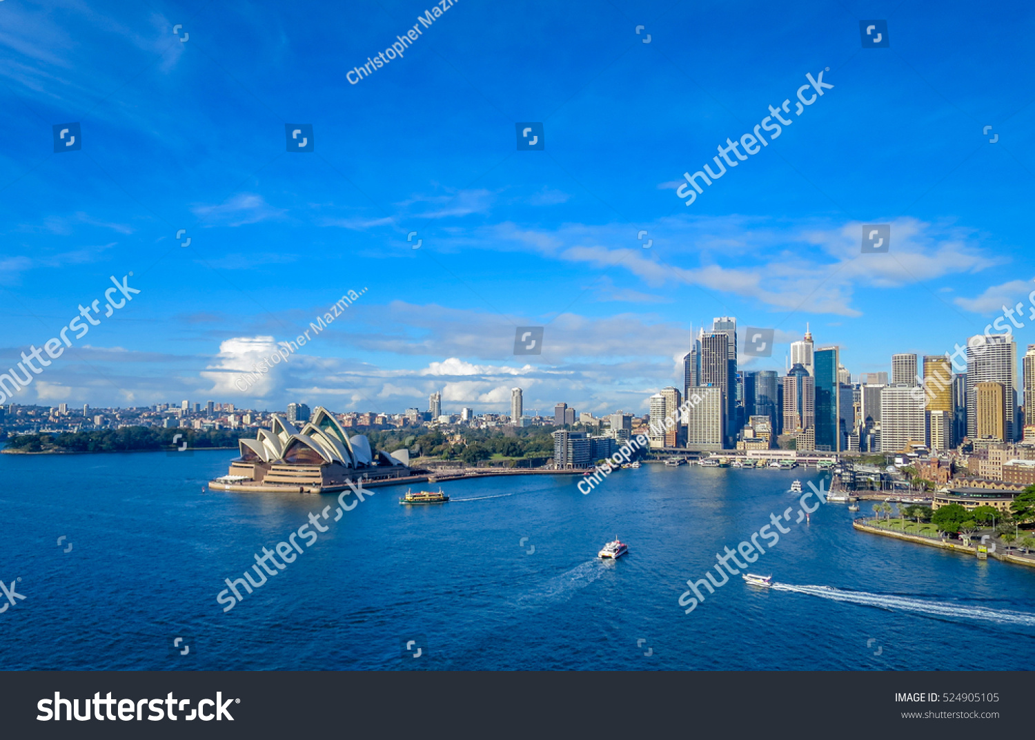 Sydney Harbor from the Bridge #524905105