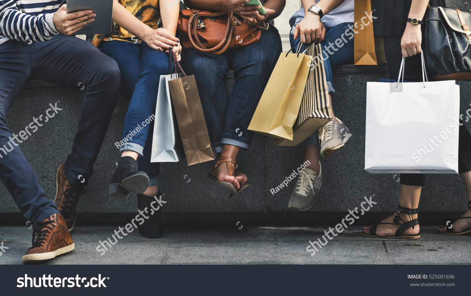 Group Of People Shopping Concept #525001696