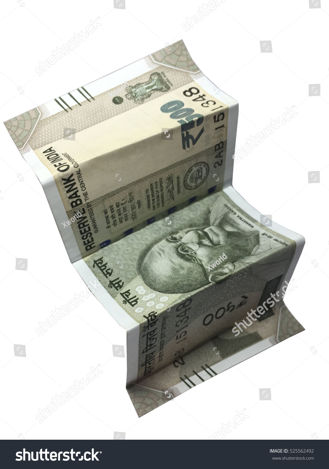 500 Indian Rupee Note Folded As Steps Royalty Free Stock Photo 525562492 Avopix Com
