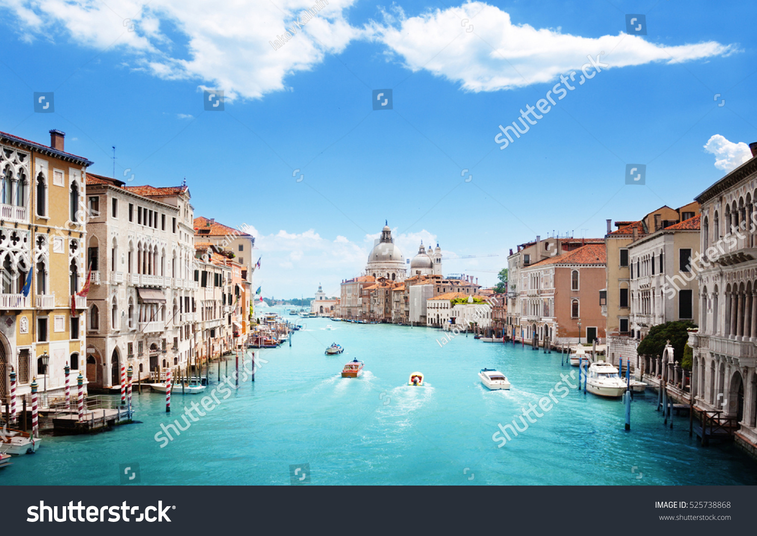 Grand Canal and Basilica Santa Maria della Salute, Venice, Italy #525738868