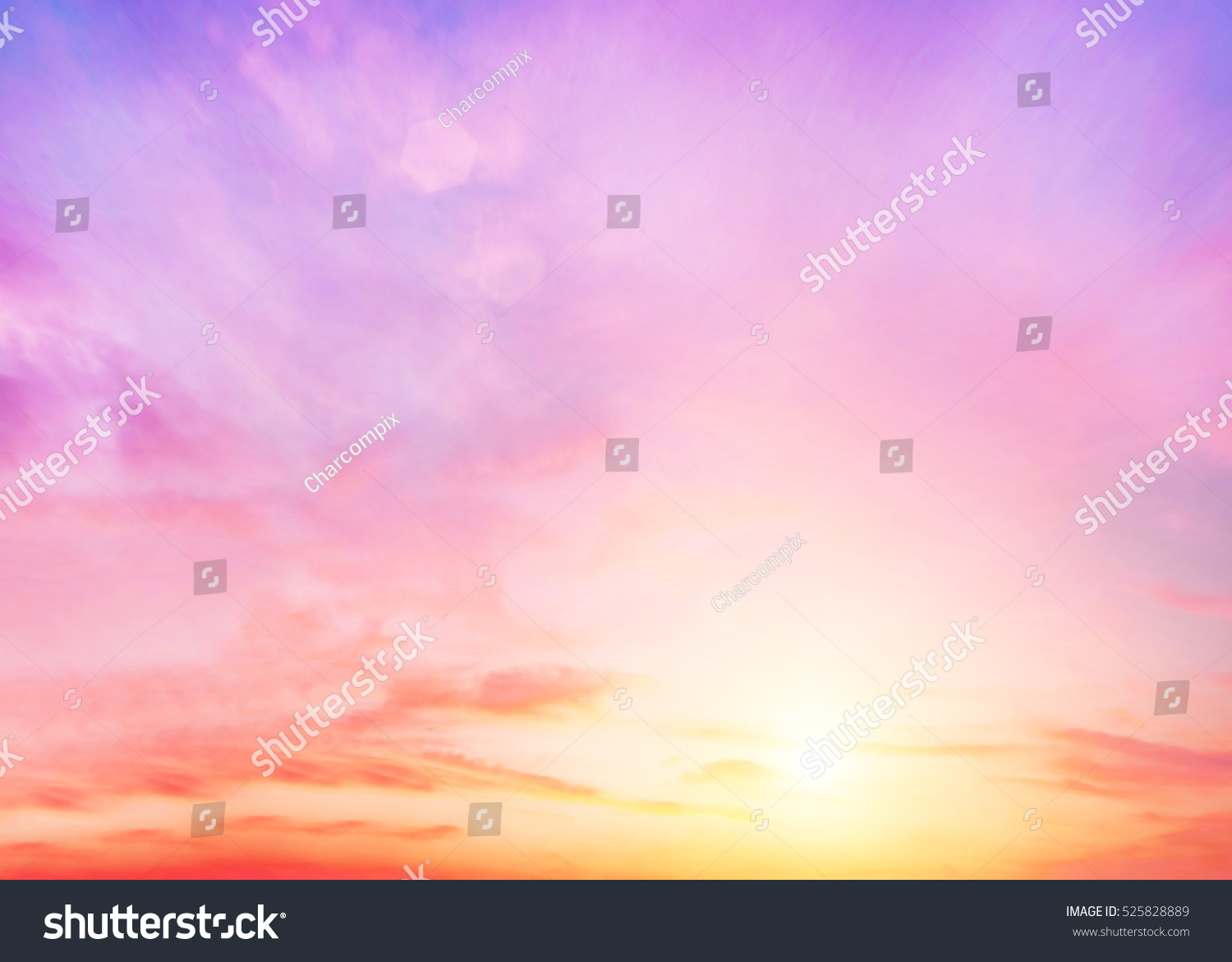 The blur pastels gradient sunset background on soft nature sunrise peaceful morning beach outdoor. heavenly mind view at a resort deck touching sunshine, sky summer clouds. #525828889