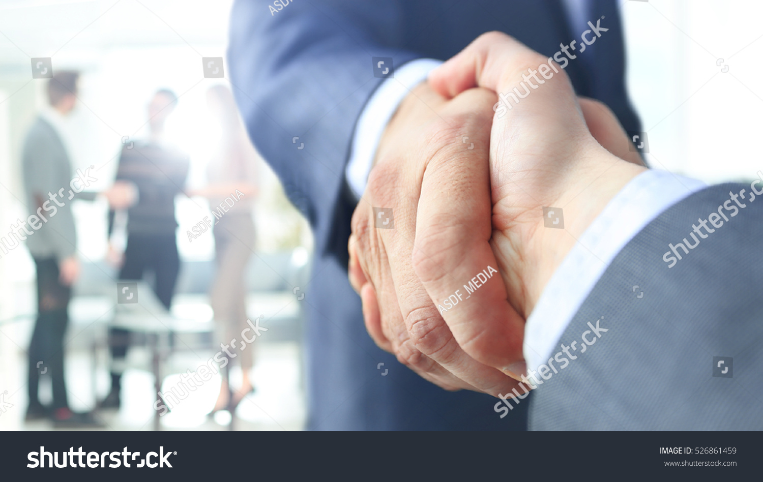 Closeup of a business handshake #526861459