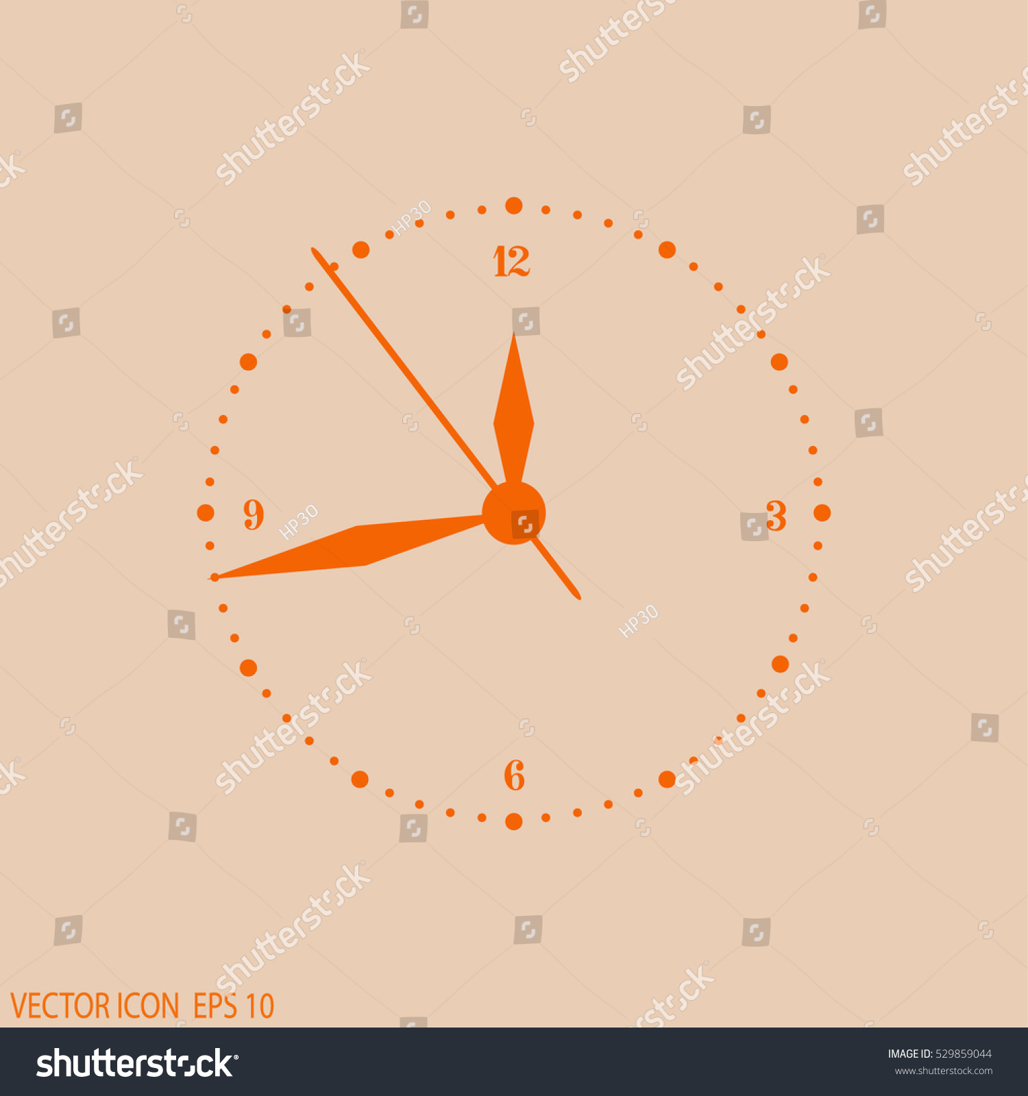 Clock face - Royalty Free Stock Vector 529859044 - Avopix.com