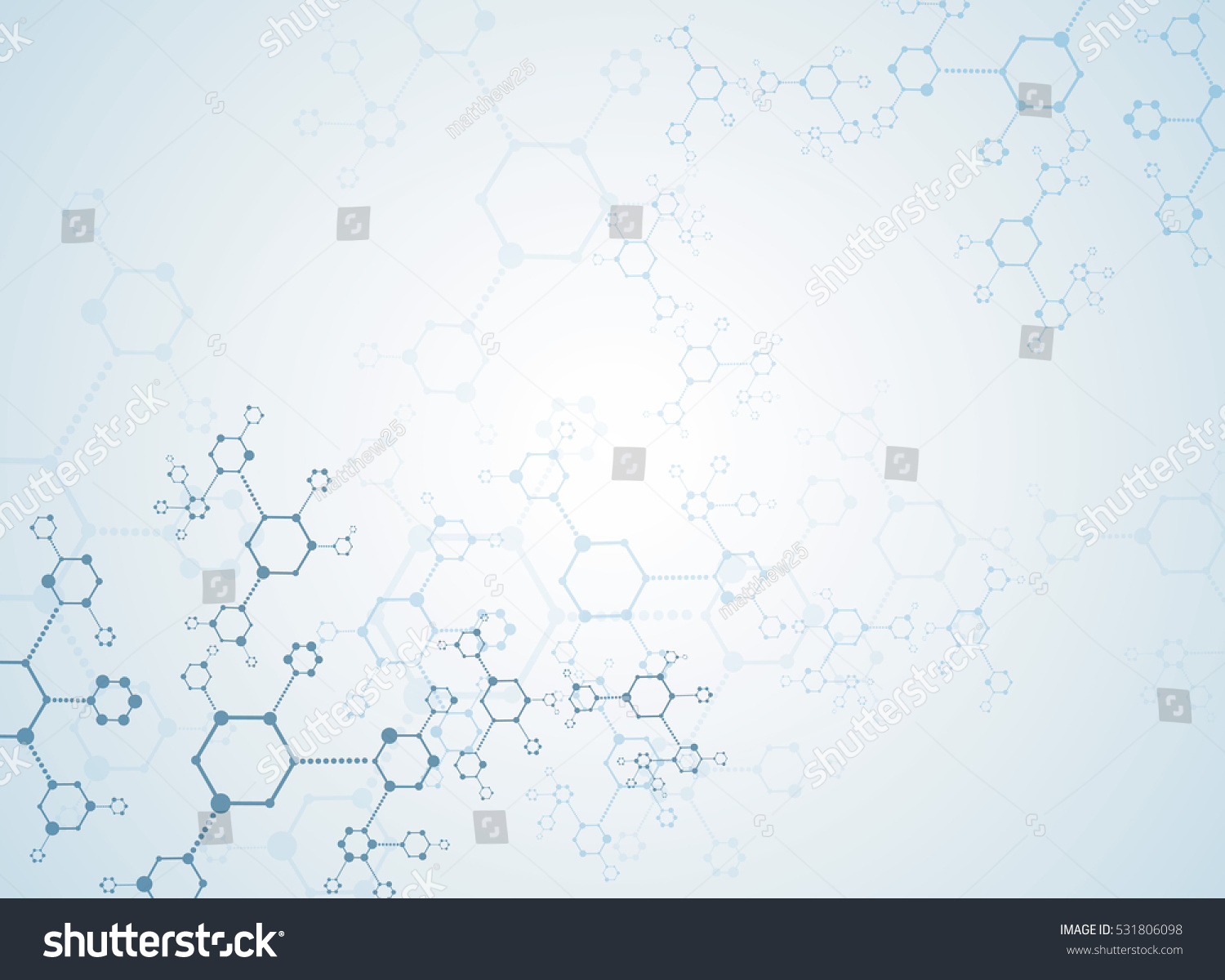 Abstract background medical substance and molecules. #531806098