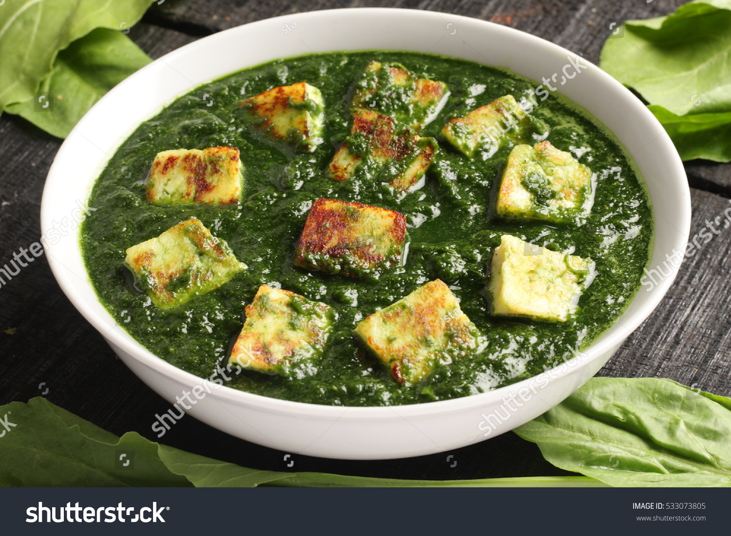 Famous Indian curry dish -Palak paneer, #533073805