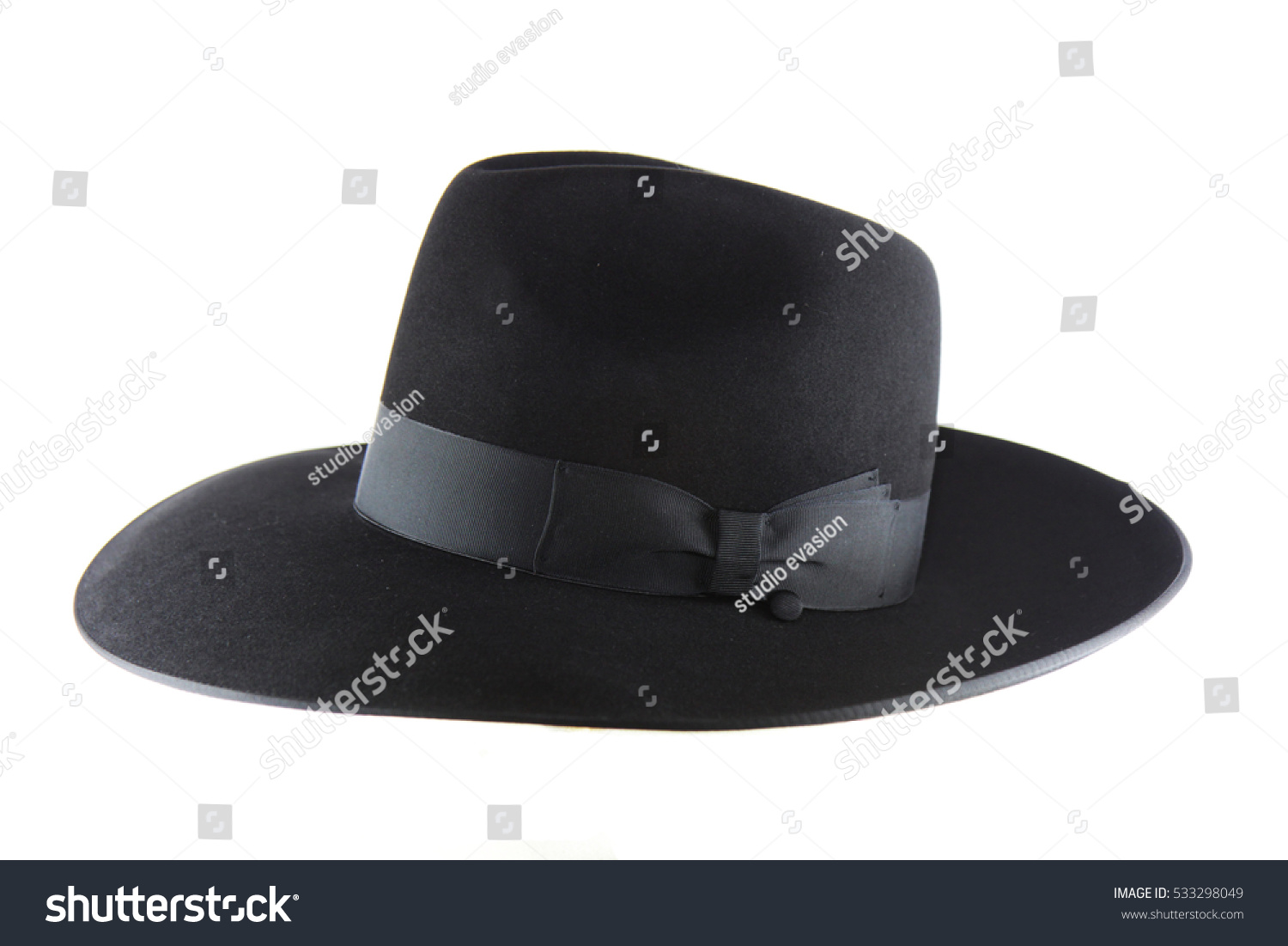 Jewish litvak hat isolated on white background #533298049