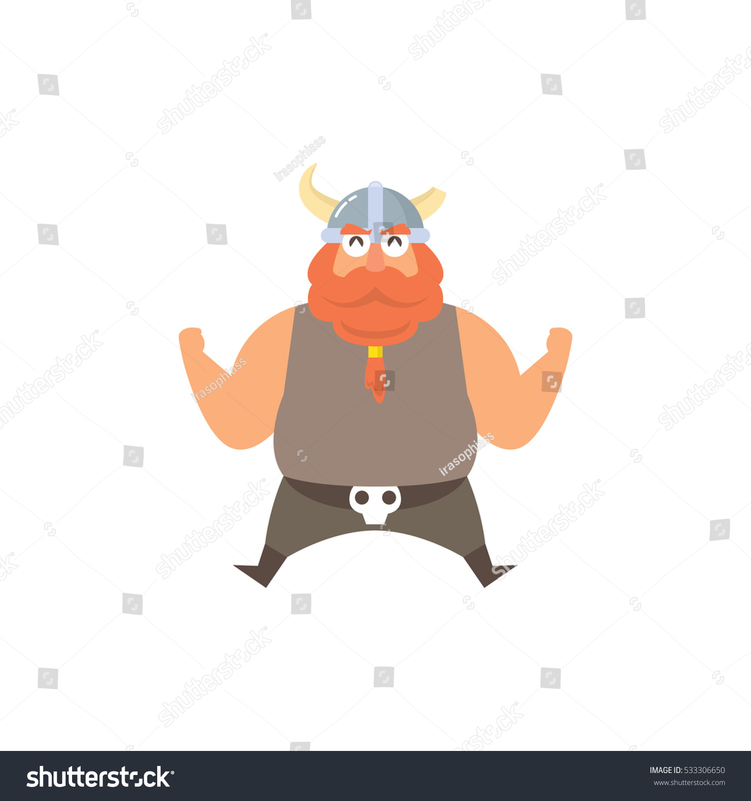 Cute Fat Viking Mascot Character Set - Royalty Free Stock Vector ...