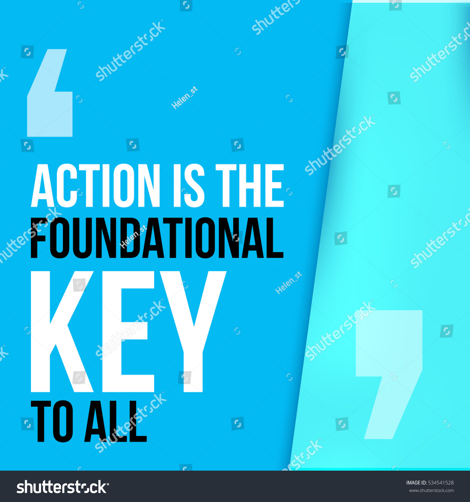 Action is the foundational key to all. - Royalty Free Stock Photo ...