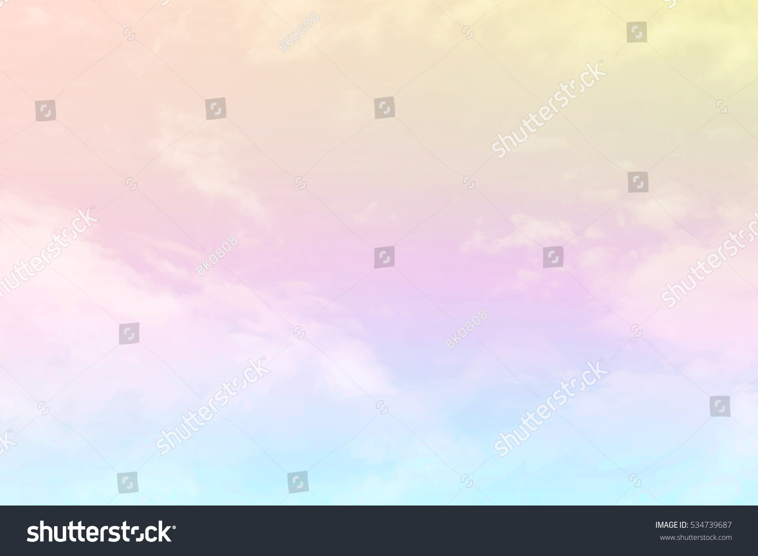 Soft cloudy is gradient pastel,Abstract sky background in sweet color. #534739687