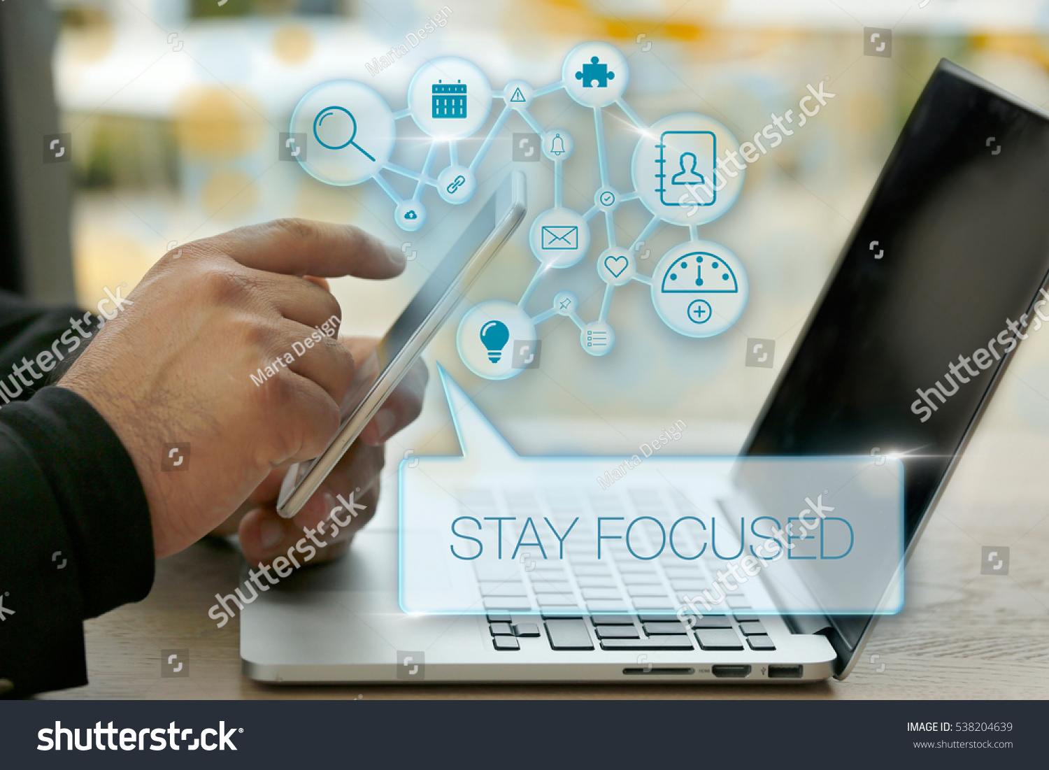 Stay Focused, Business Concept #538204639