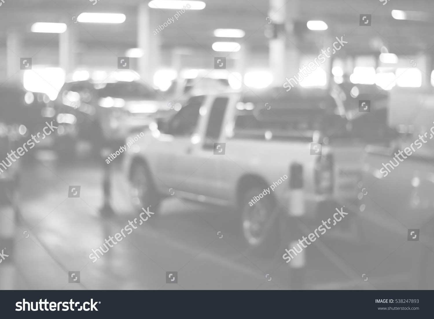 Background abstract blurred of Parking lot #538247893
