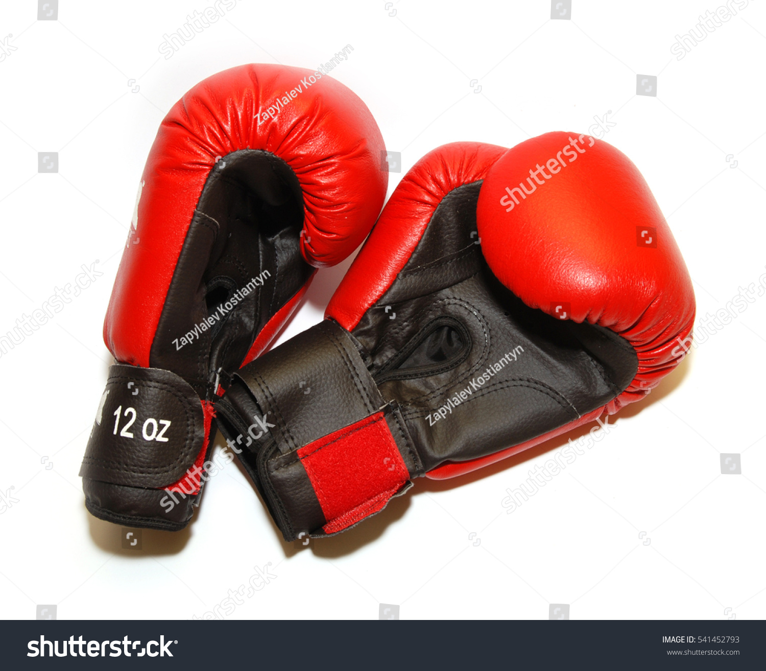 boxing gloves, 12 ounces on a white background #541452793