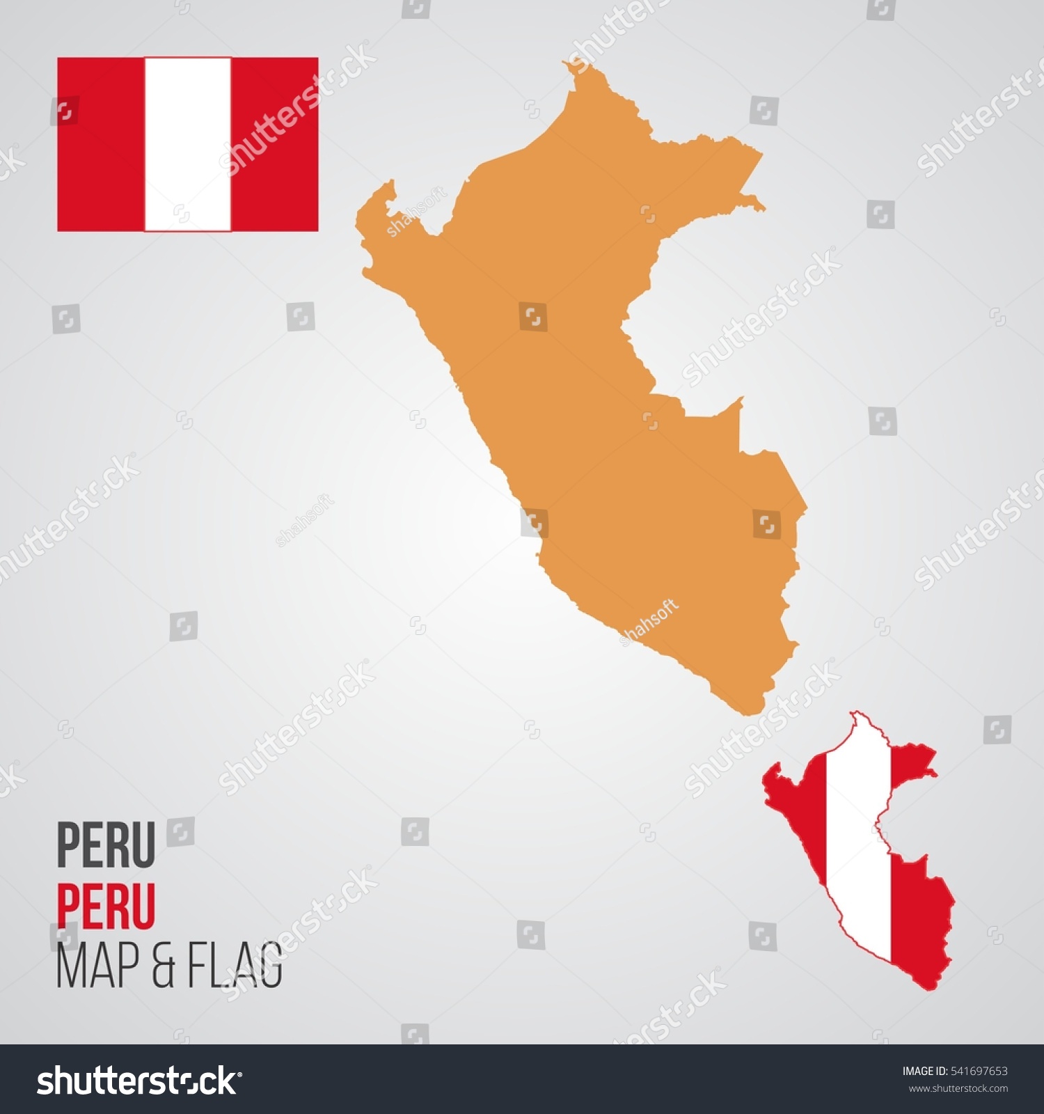 Peru Map and Flag - Royalty Free Stock Vector 541697653 - Avopix.com