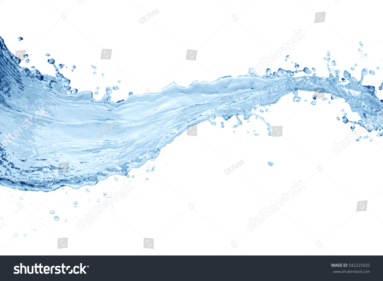 Water splash,water splash isolated on white background,water #542225920