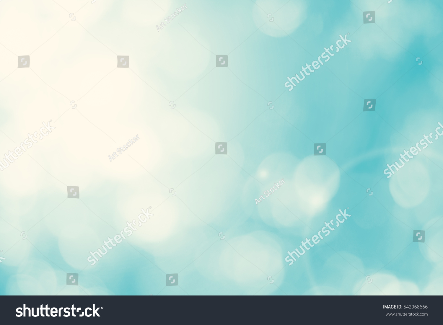 Blur dream turquoise shade clean morning nature with bokeh background concept modern csr theme, eco spring, baptism background, fresh mint green bio farm. Abstract blue cyan shade in summer wallpaper #542968666