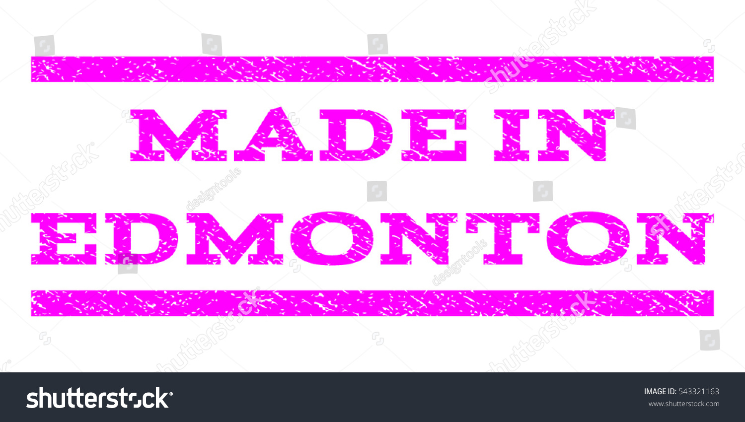 Made In Edmonton watermark stamp. Text tag Royalty Free Stock Vector