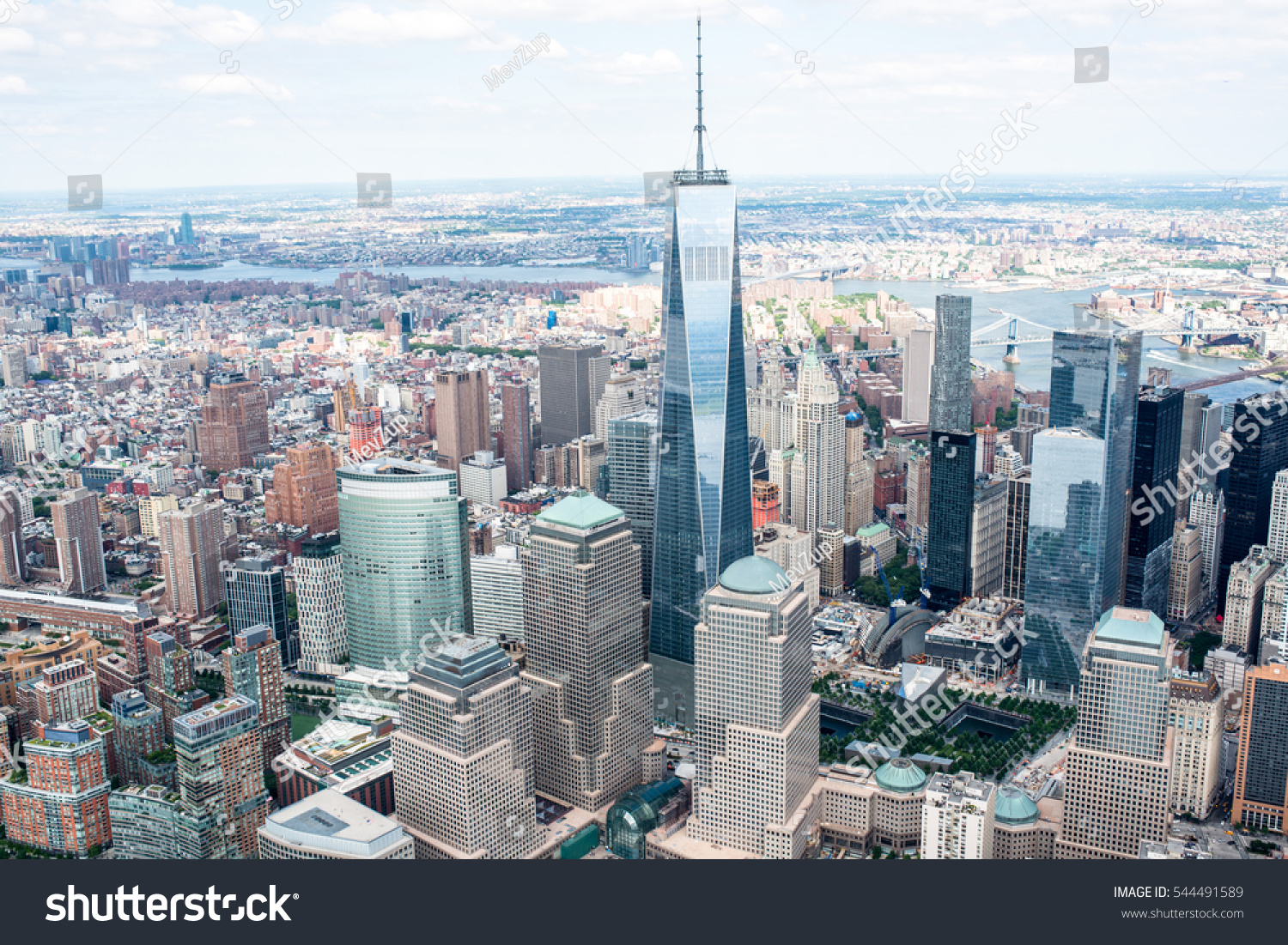 Manhattan from the air #544491589