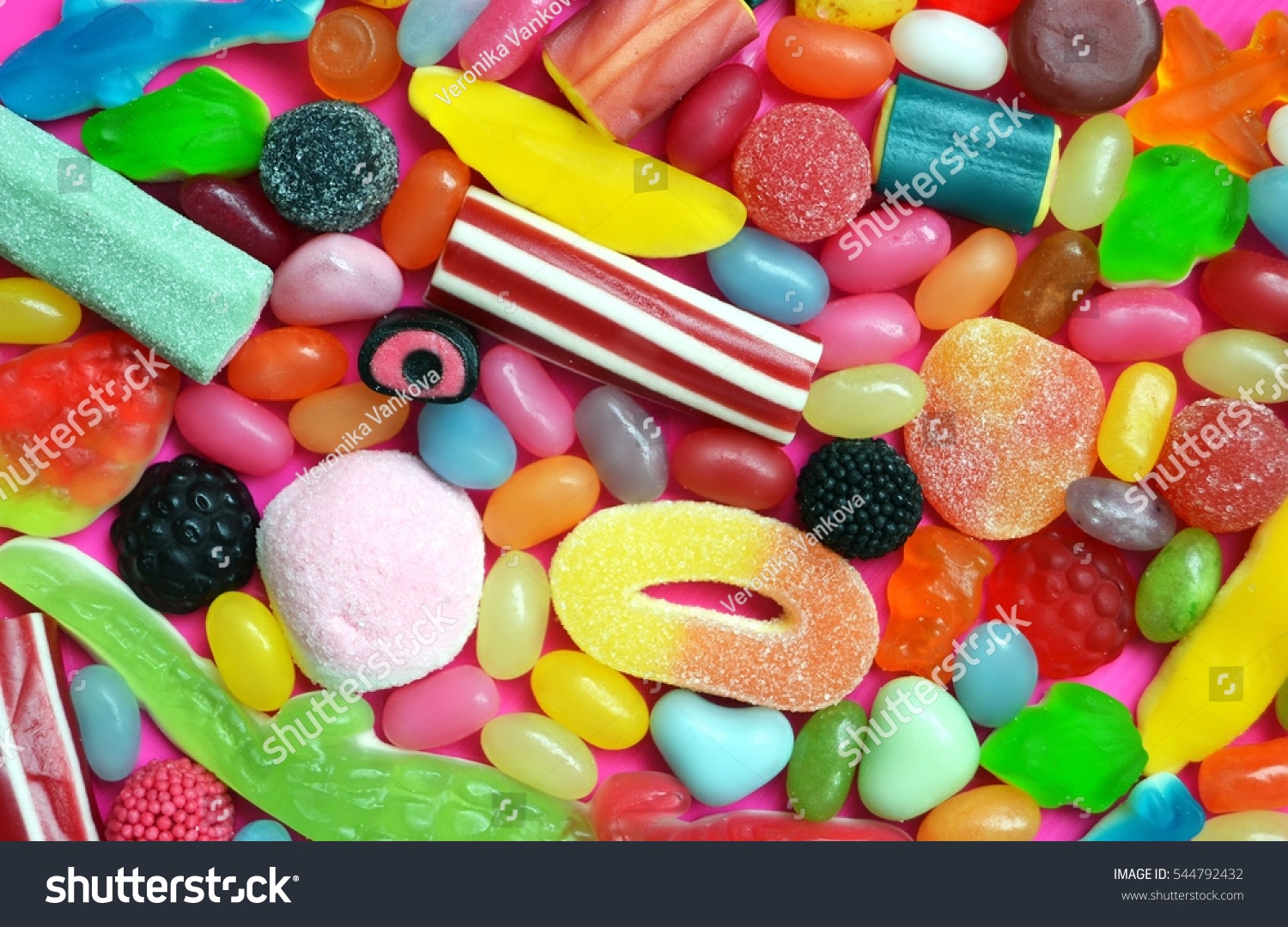 A lot of colorful candy #544792432