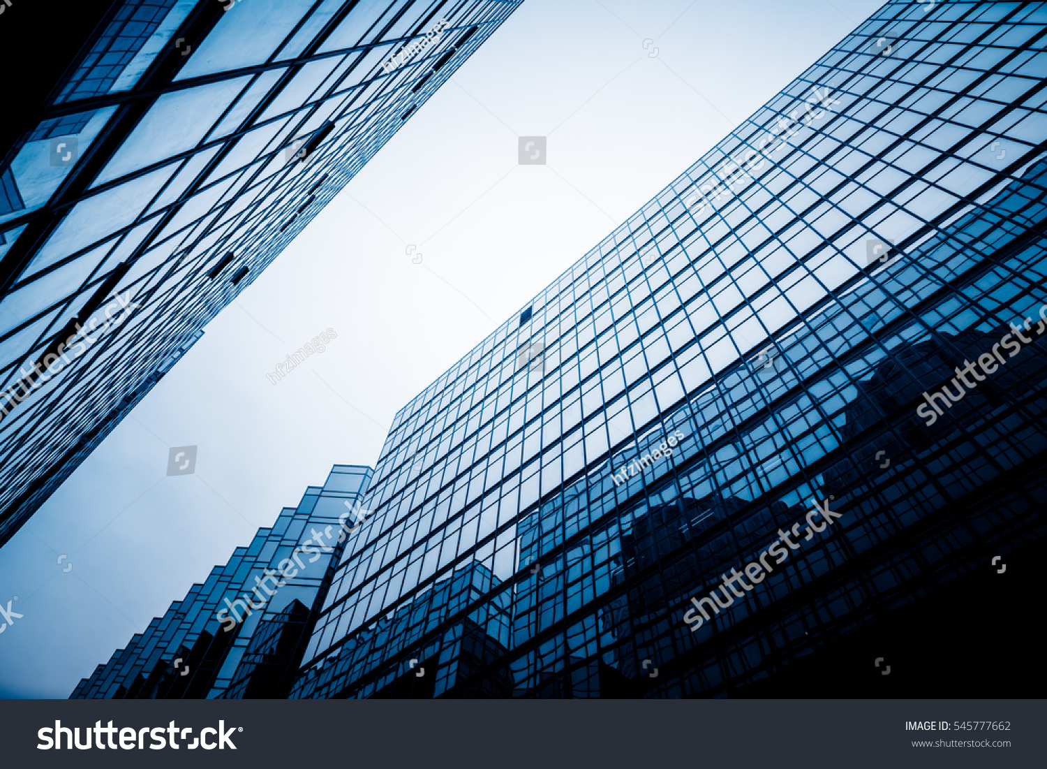 low angle view of skyscrapers in city of China. #545777662