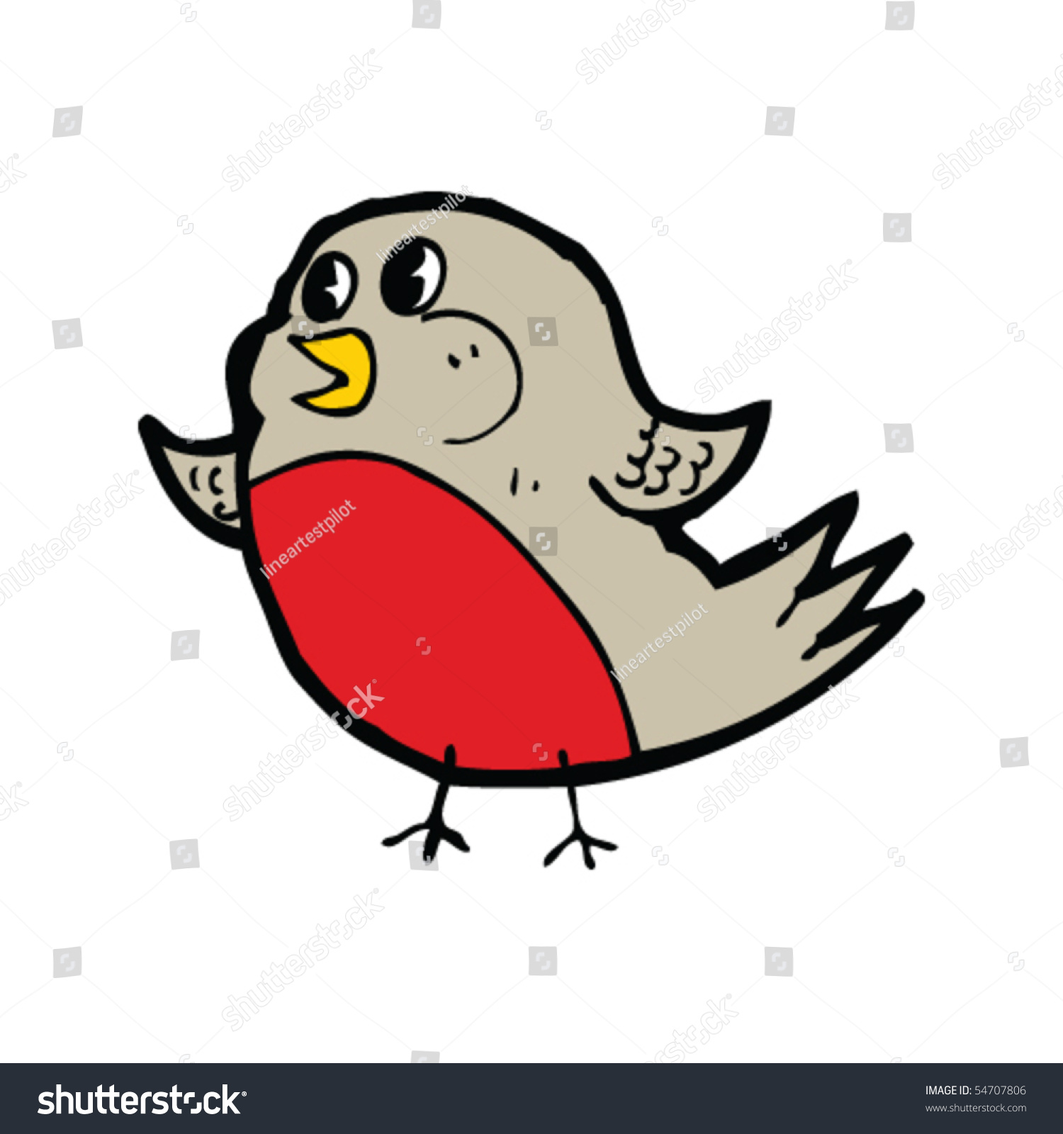 robin cartoon - Royalty Free Stock Vector 54707806 - Avopix.com