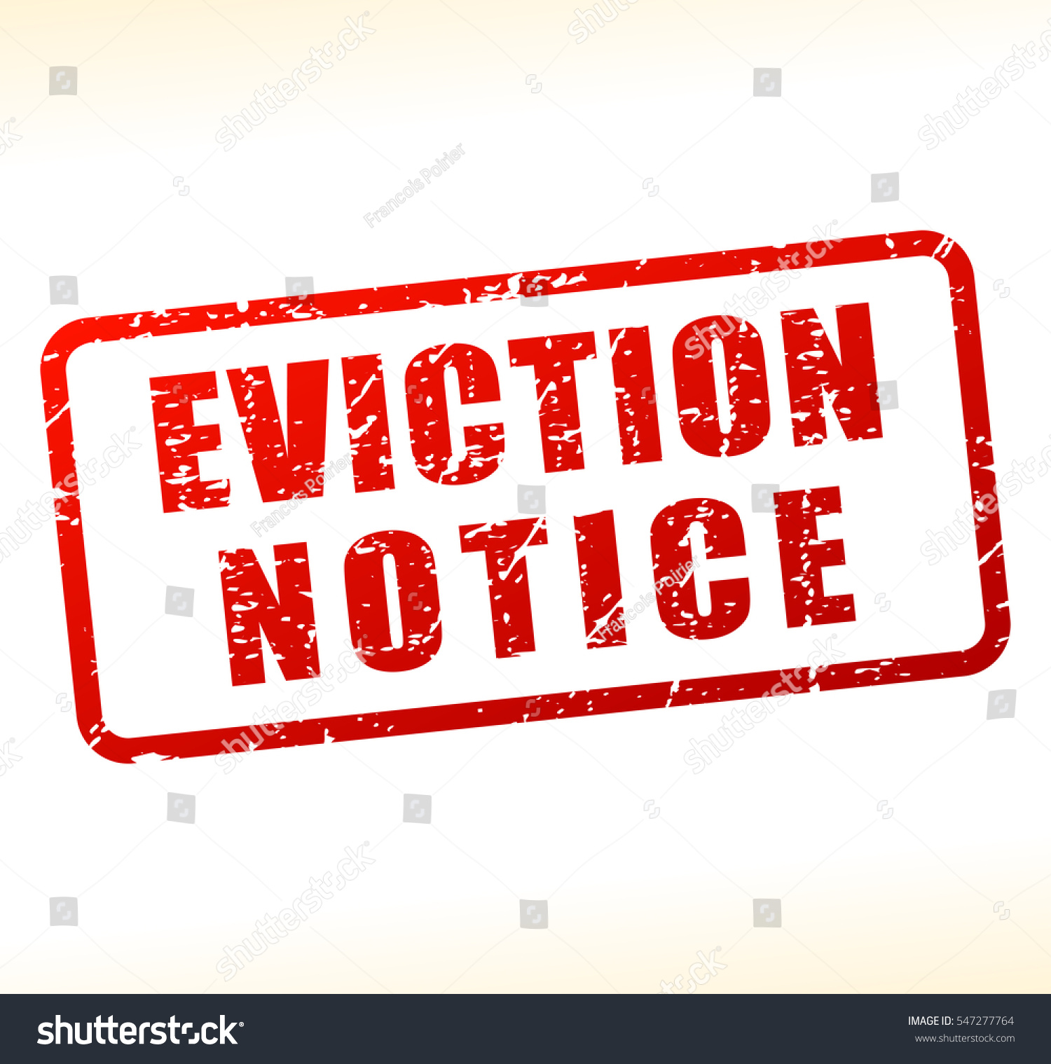 Illustration of eviction notice text - Royalty Free Stock Vector ...