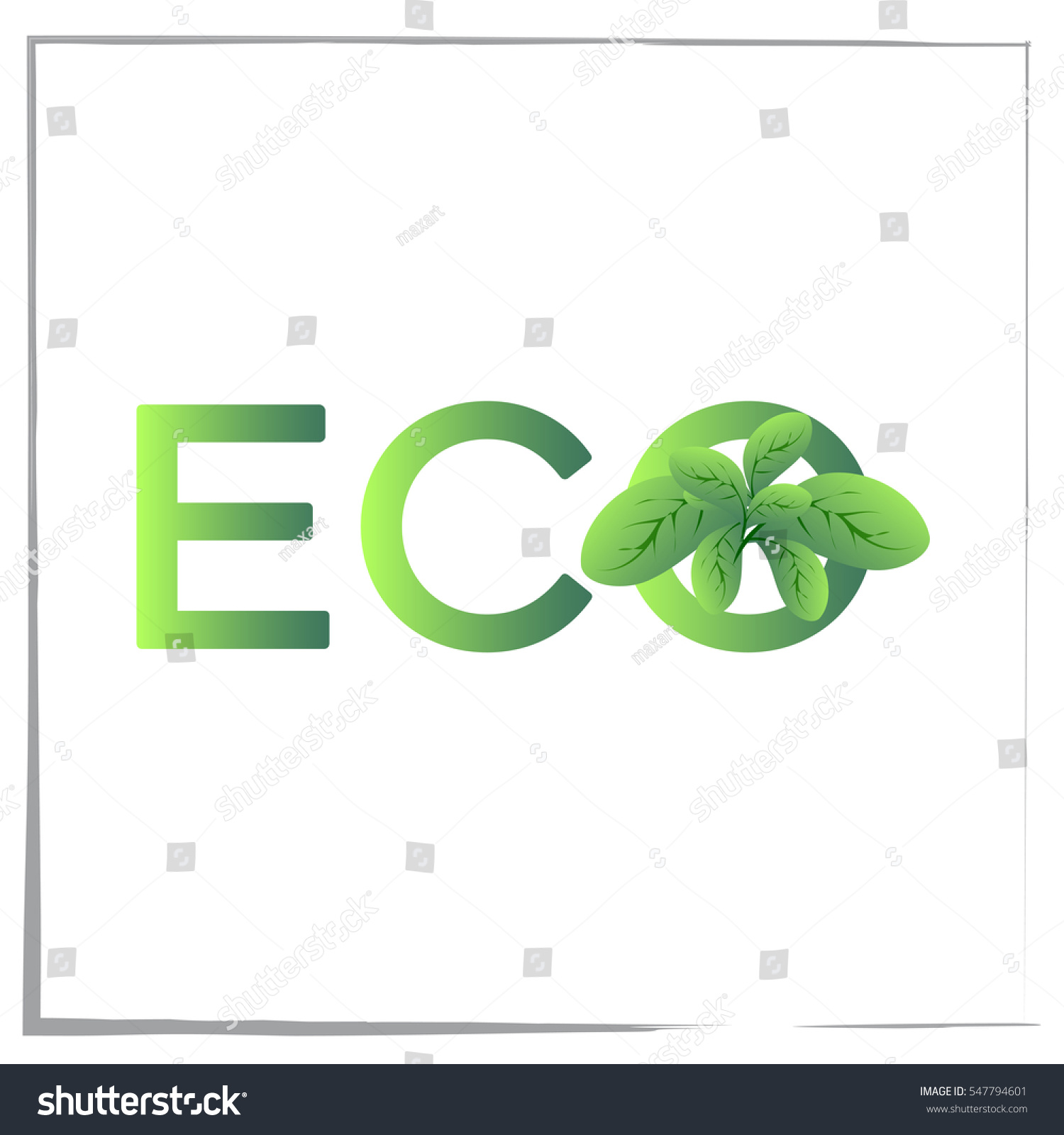 company name vector eco logo - Royalty Free Stock Vector 547794601 ...