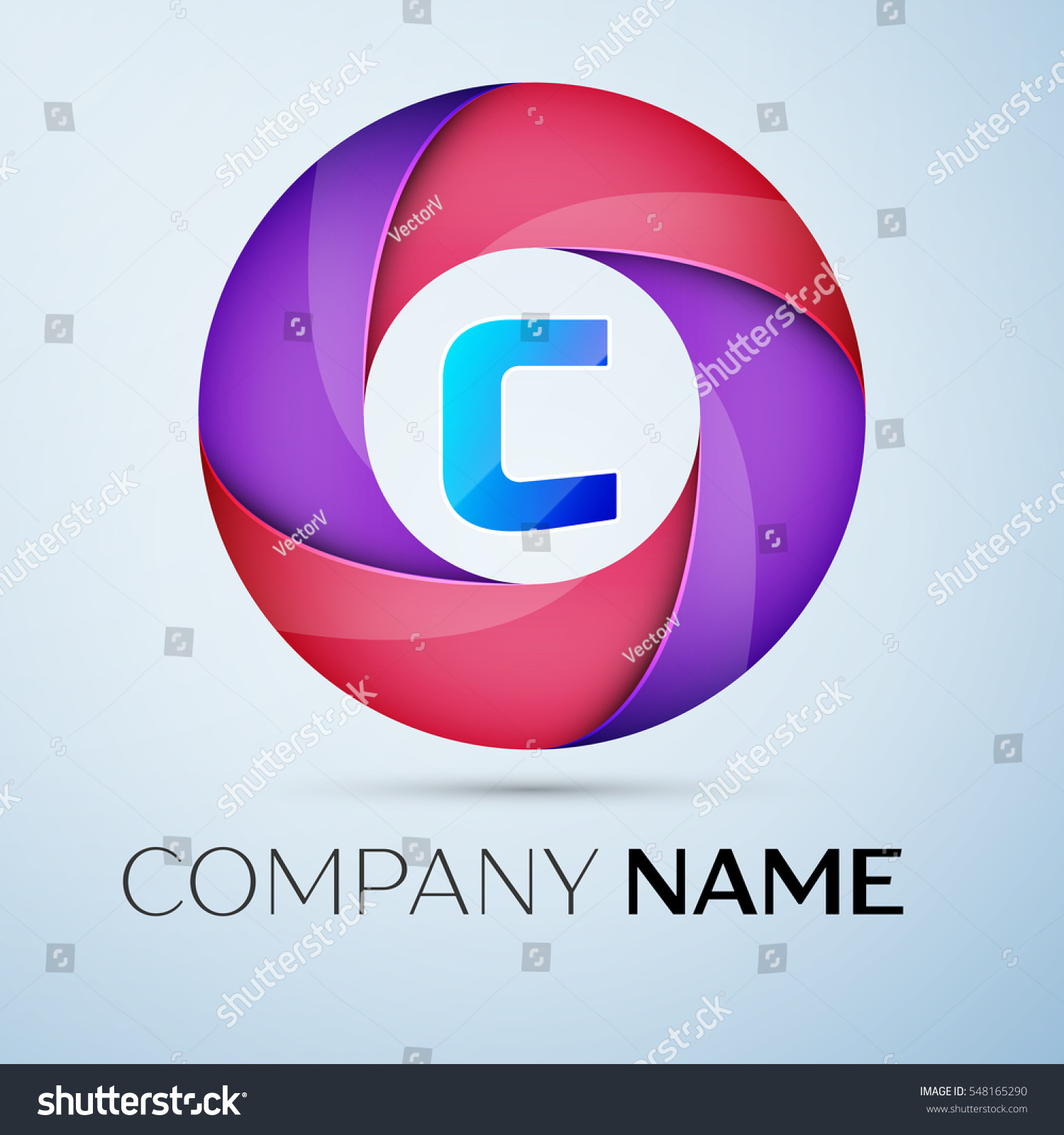 Letter C logo symbol in the colorful circle. - Royalty Free Stock Photo ...