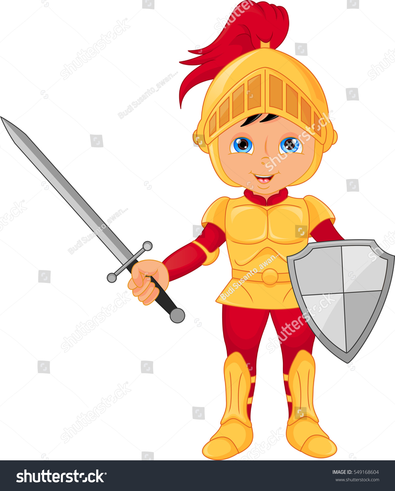 Cartoon knight boy - Royalty Free Stock Vector 549168604 - Avopix.com