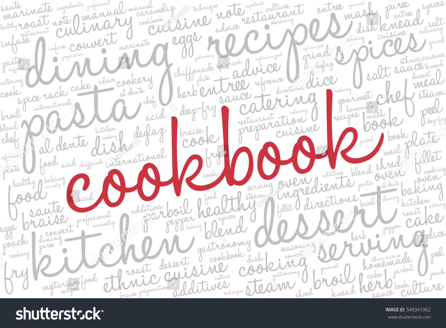 Word Cloud With Words Related To Gastronomy, - Royalty Free Stock ...