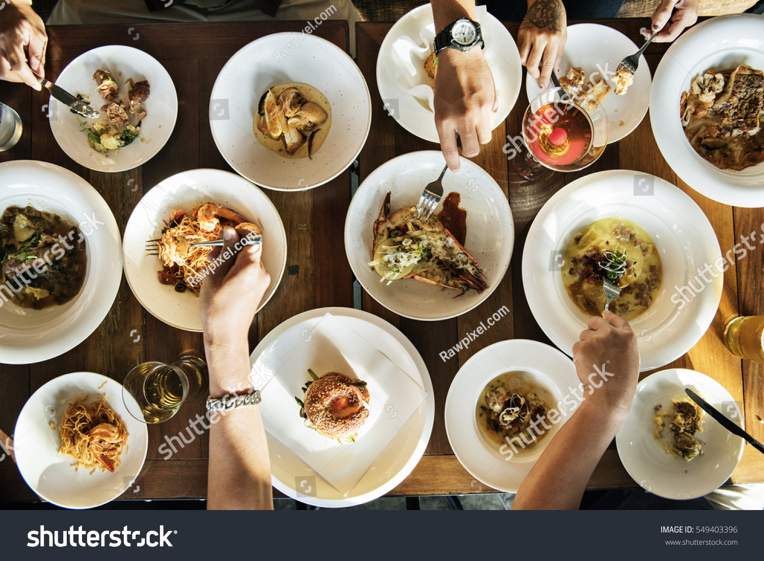 Indoors Banquet Tableware Event Concept #549403396
