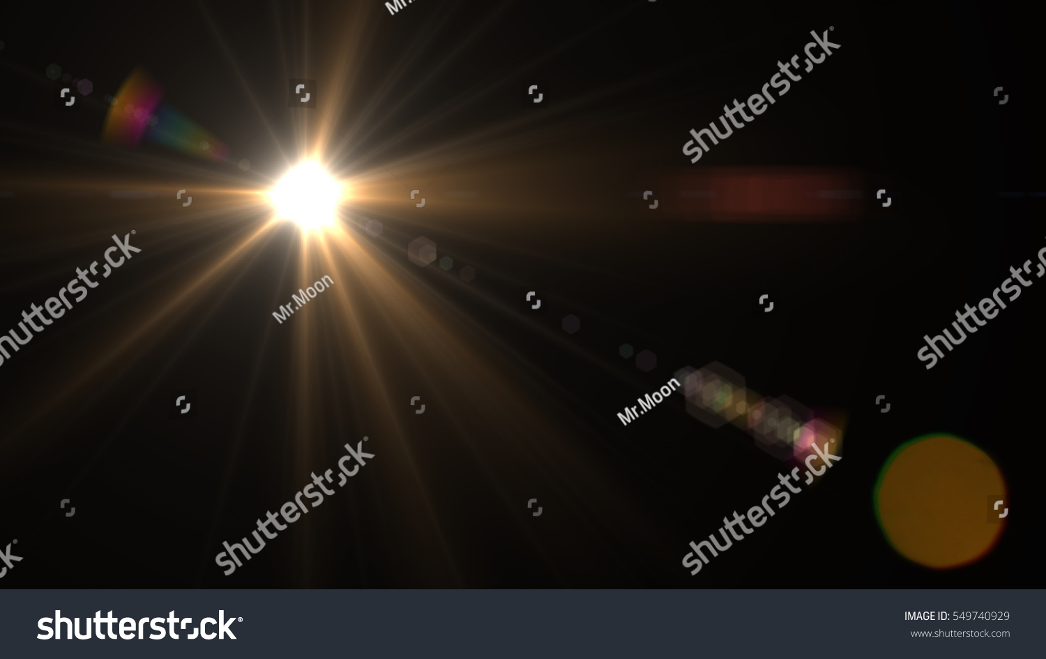 abstract of sun with flare. natural  background with lights and  sunshine wallpaper #549740929