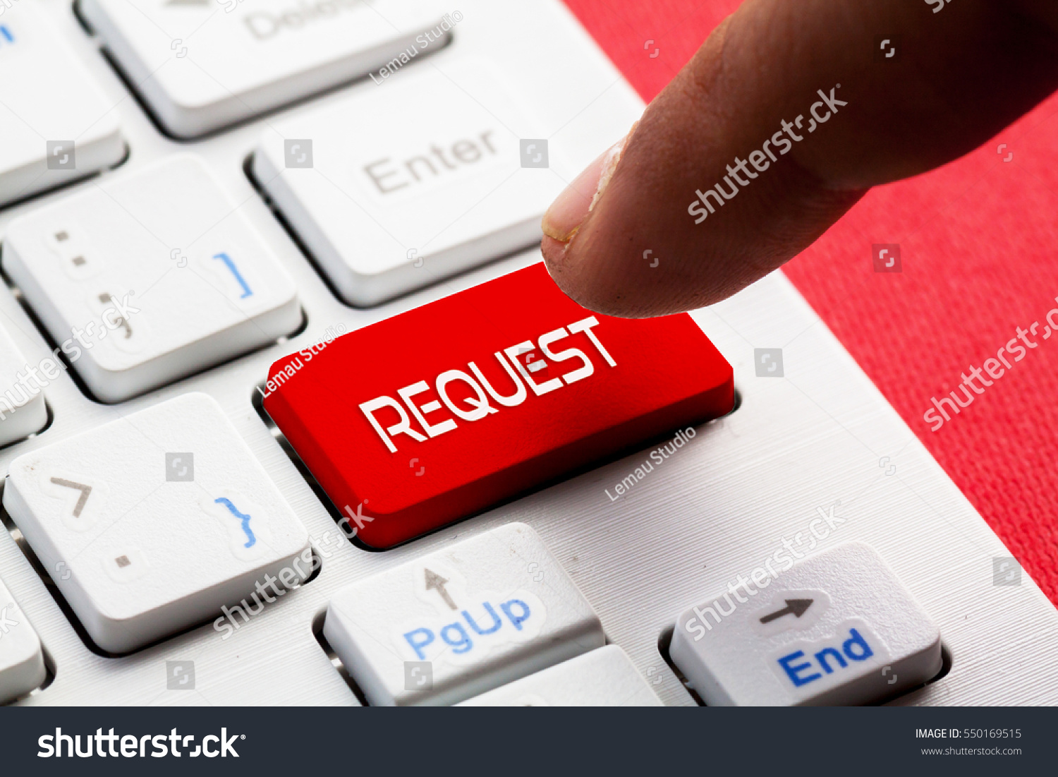 REQUEST word concept button on keyboard #550169515