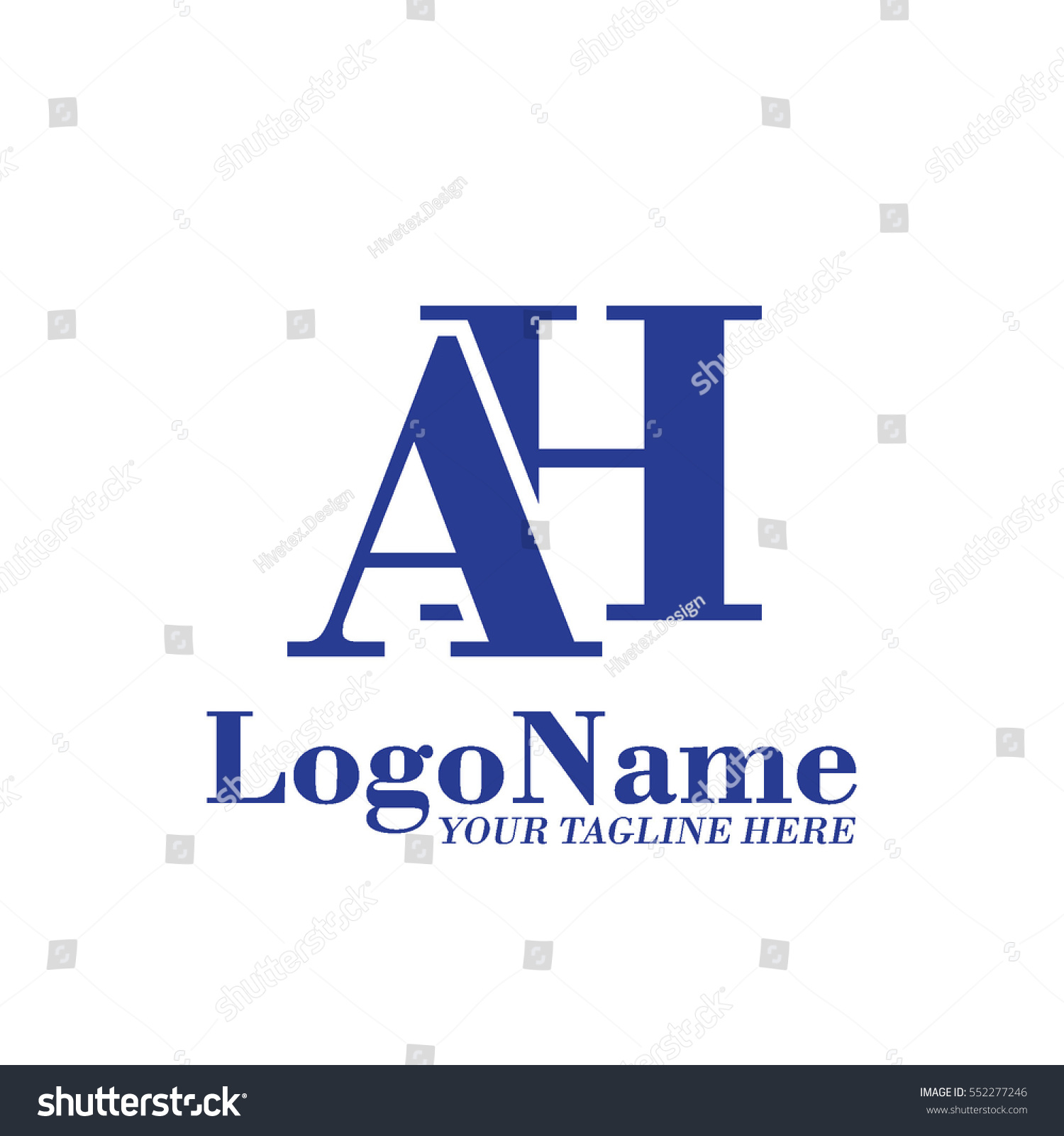 AH Logo - Royalty Free Stock Vector 552277246 - Avopix.com