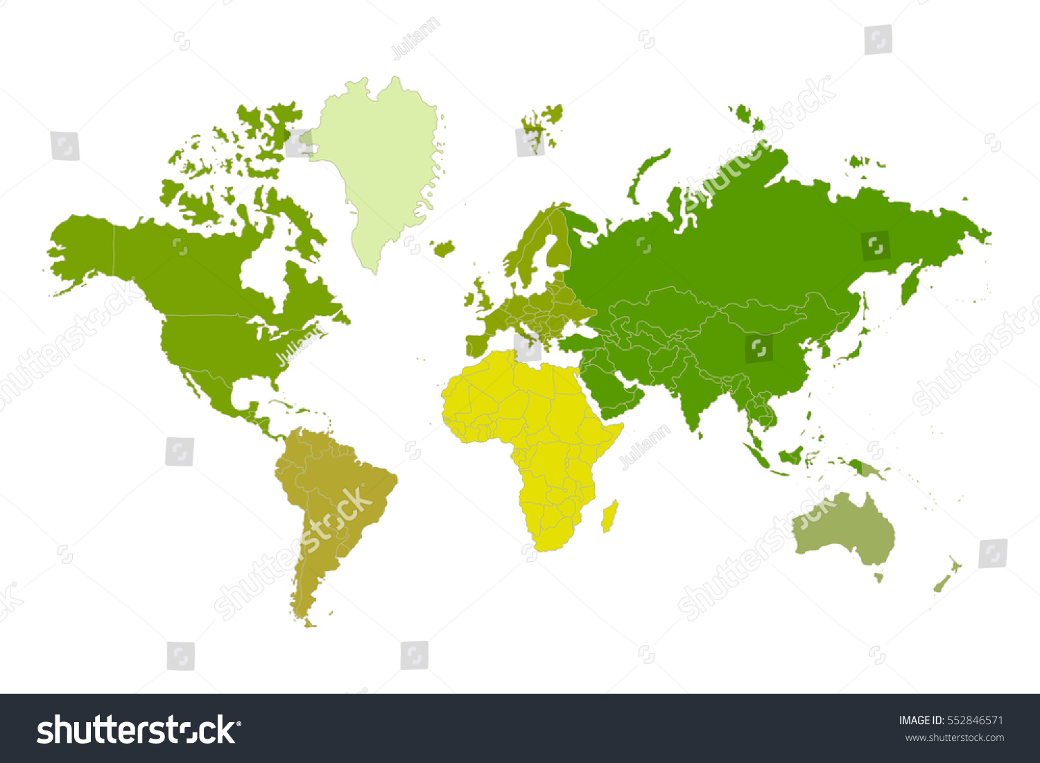 Political Map Of The World Colorful World Map Royalty Free Stock Vector Avopix Com