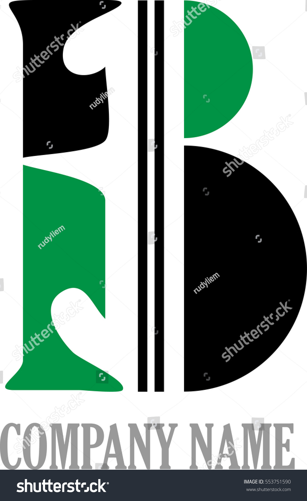 Letter B Logo - Royalty Free Stock Vector 553751590 - Avopix.com