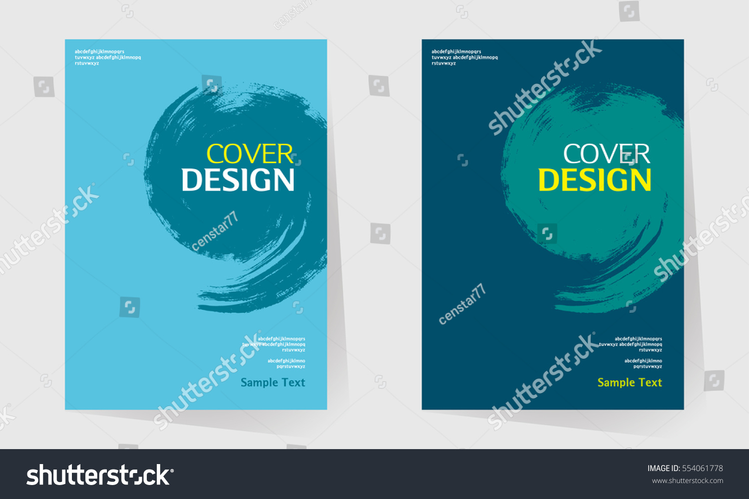 book cover design vector template in A4 size. Annual report. Abstract Brochure design. Simple pattern. Flyer promotion. Presentation cover. Vector illustration. splash paint like a comma.  #554061778